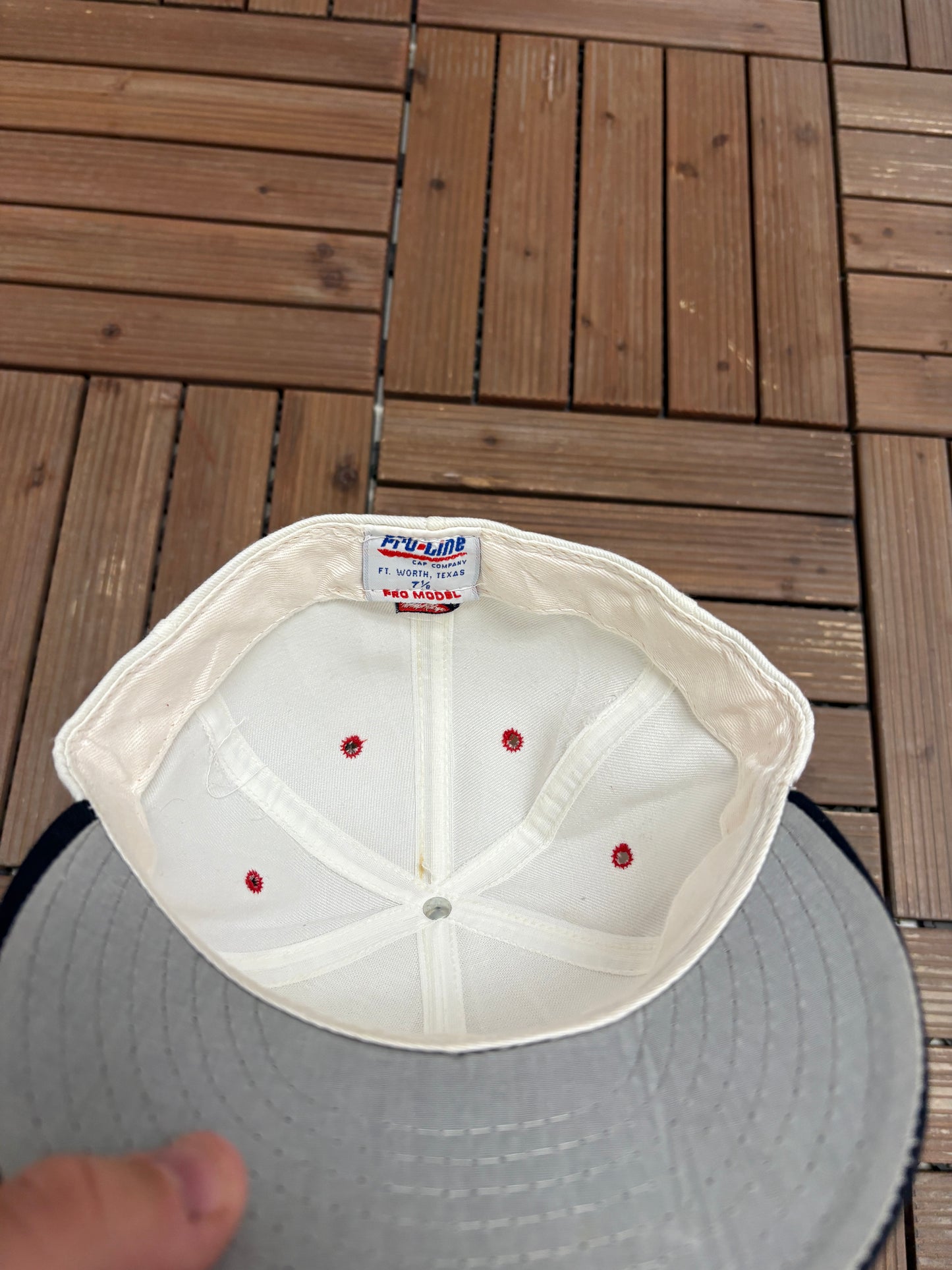 Penn Quakers Embroidered Graphic Hat | Size 7 1/8 | Vintage 1990s College White Cap |
