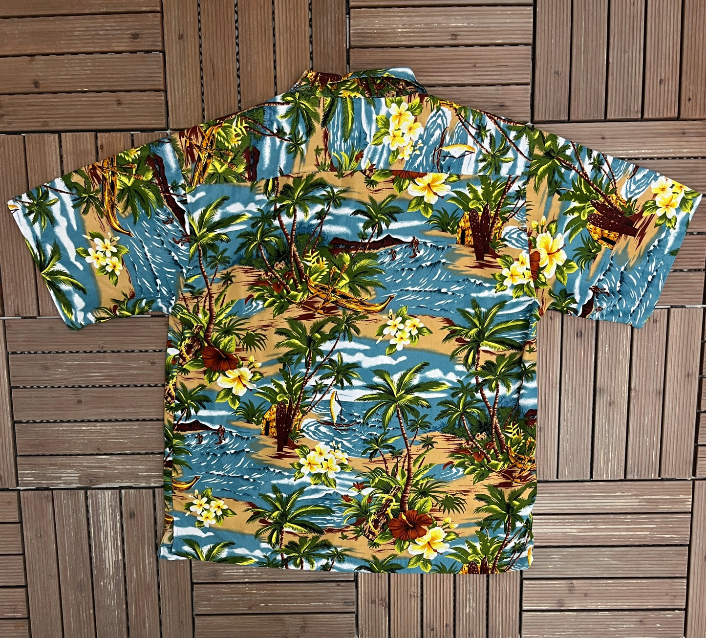 Aloha Joe Graphic Hawaiian Shirt | Size XX-Large | Vintage 2000s Scenic Hawaiian Shirt |