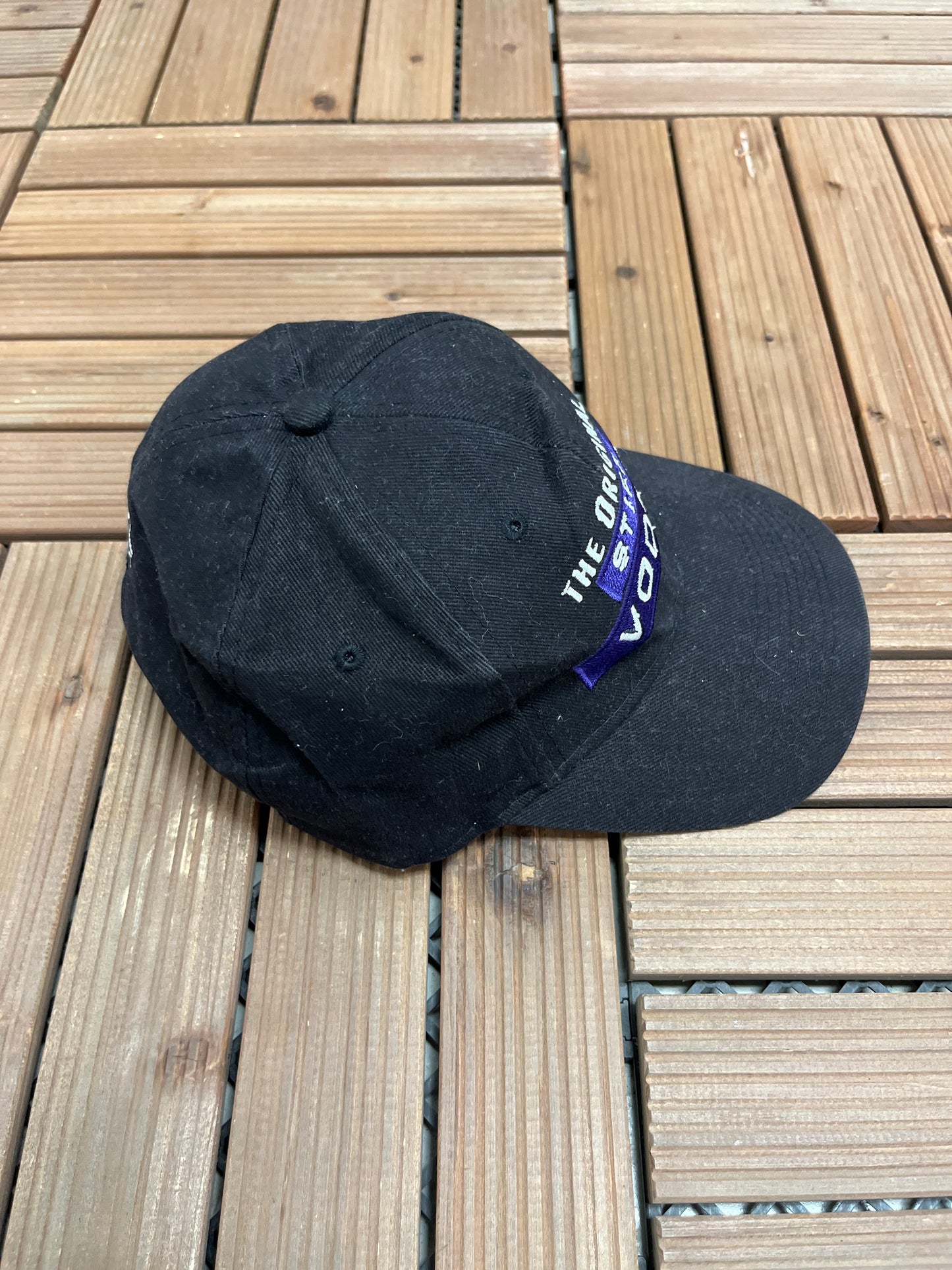 The Original Stiff Vodka Graphic Hat | Strap Back | Vintage 2000s Promotional Black Cap |