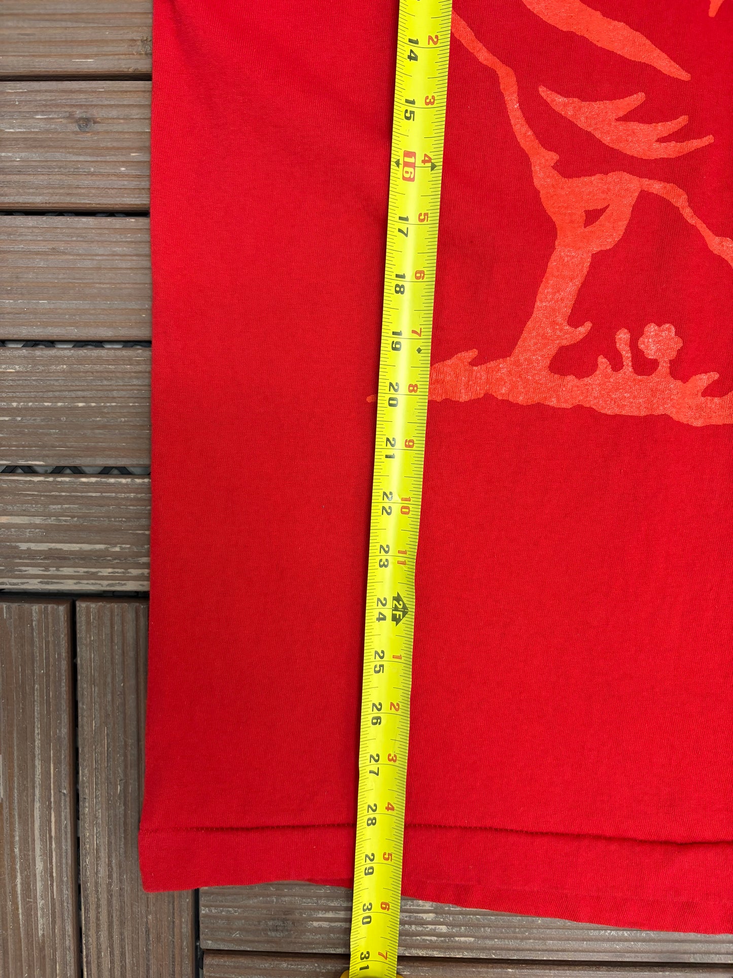 Cockspur Fine Rum Graphic Tee | Size Large | Vintage 1990s Alcohol Promotional Red T-Shirt |