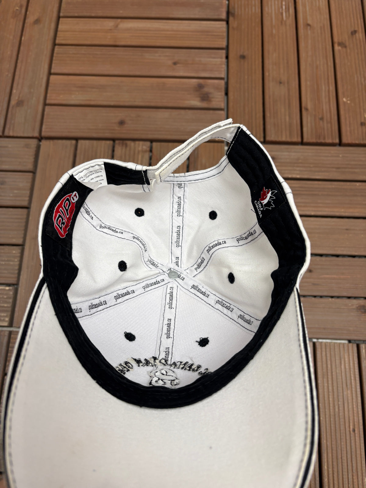 RBC Canadian Open Glen Abbey 2013 Graphic Hat | Strap Back | Vintage 2010s Golf Tournament White Cap |