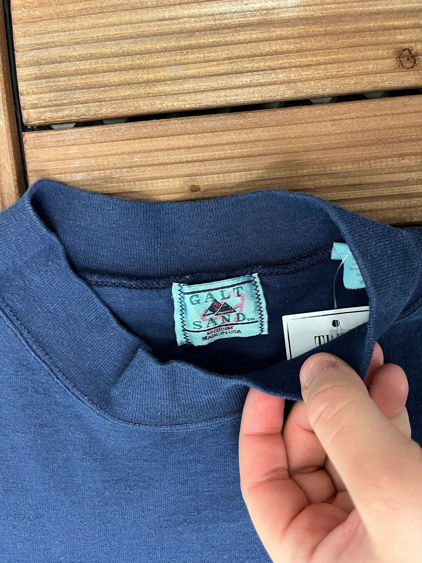 United Kingdom of Great Britain Graphic Tee | Size Medium | Vintage 1990s Tourist Blue T-Shirt | Made in USA |