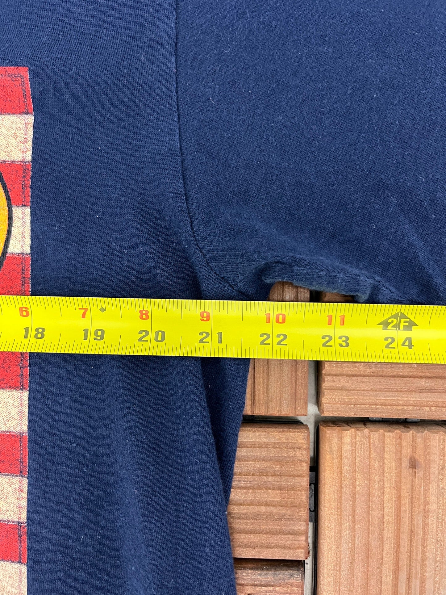 Tweety Bird America Graphic Tee | Size Large | Vintage 1990 Looney Tunes Promotional Blue T-Shirt | Made in USA |