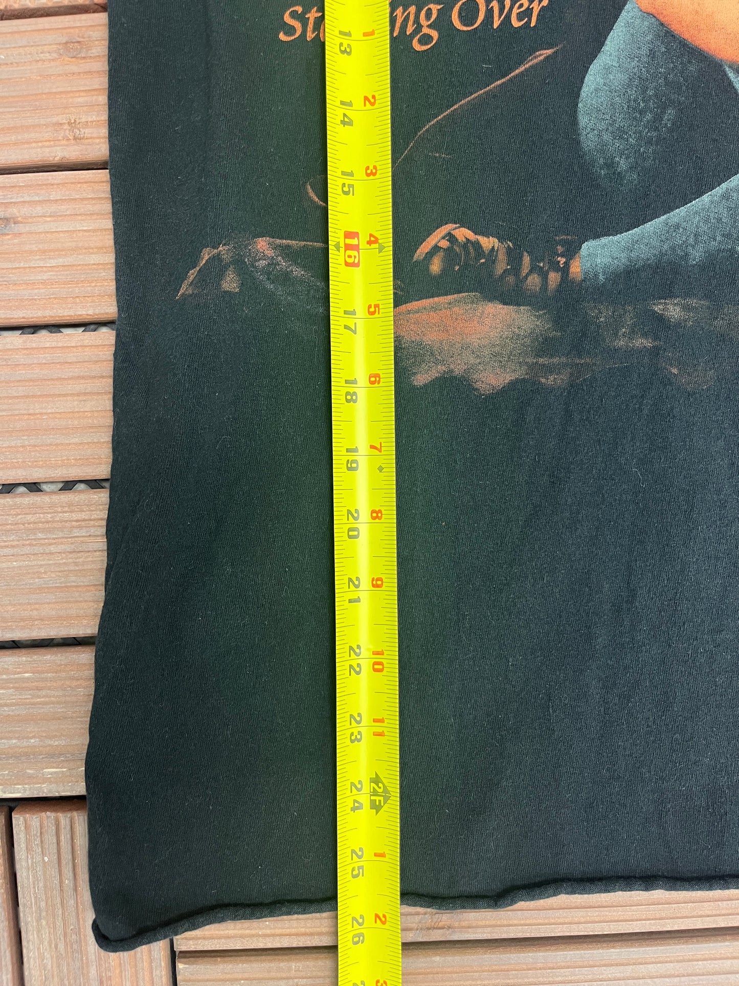 Reba Starting Over Graphic Tee | Size Medium | Vintage 1990s Country Music Black T-Shirt |