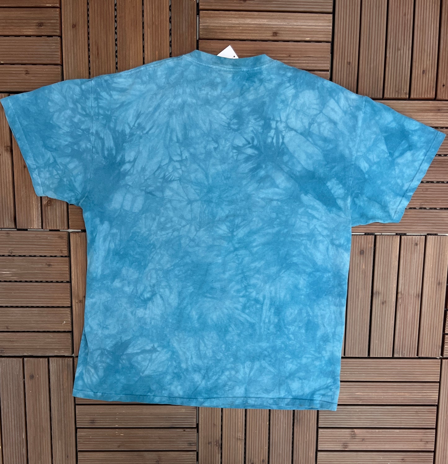 Native & Wolf Graphic Tee | Size XX-Large | Vintage 2000s Promotional Big Print Blue T-Shirt | The Mountain Tag | Free Shipping to USA |