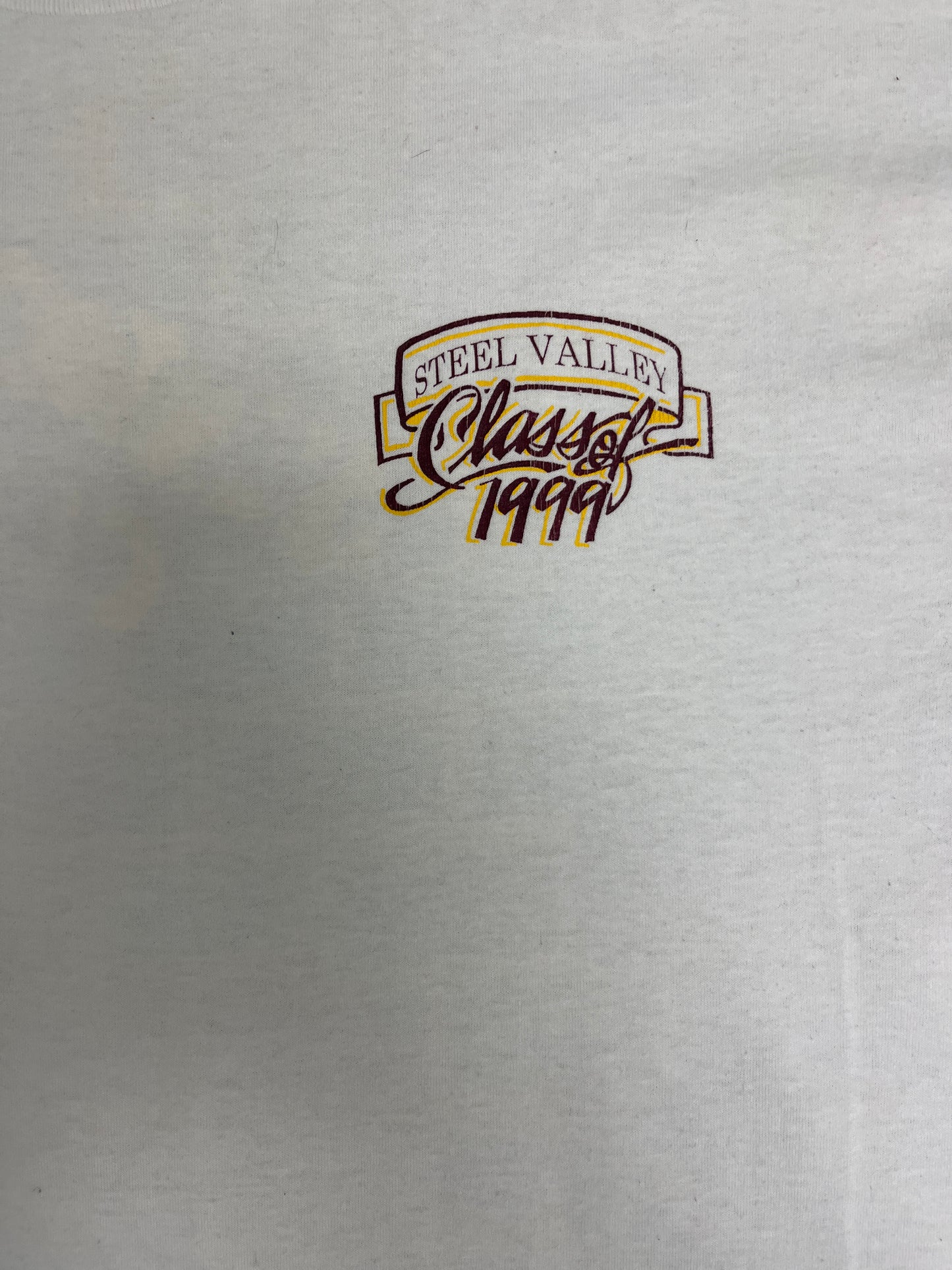 Steel Valley High School 1999 Graphic Tee | Size X-Large | Vintage 1990s High School White T-Shirt |