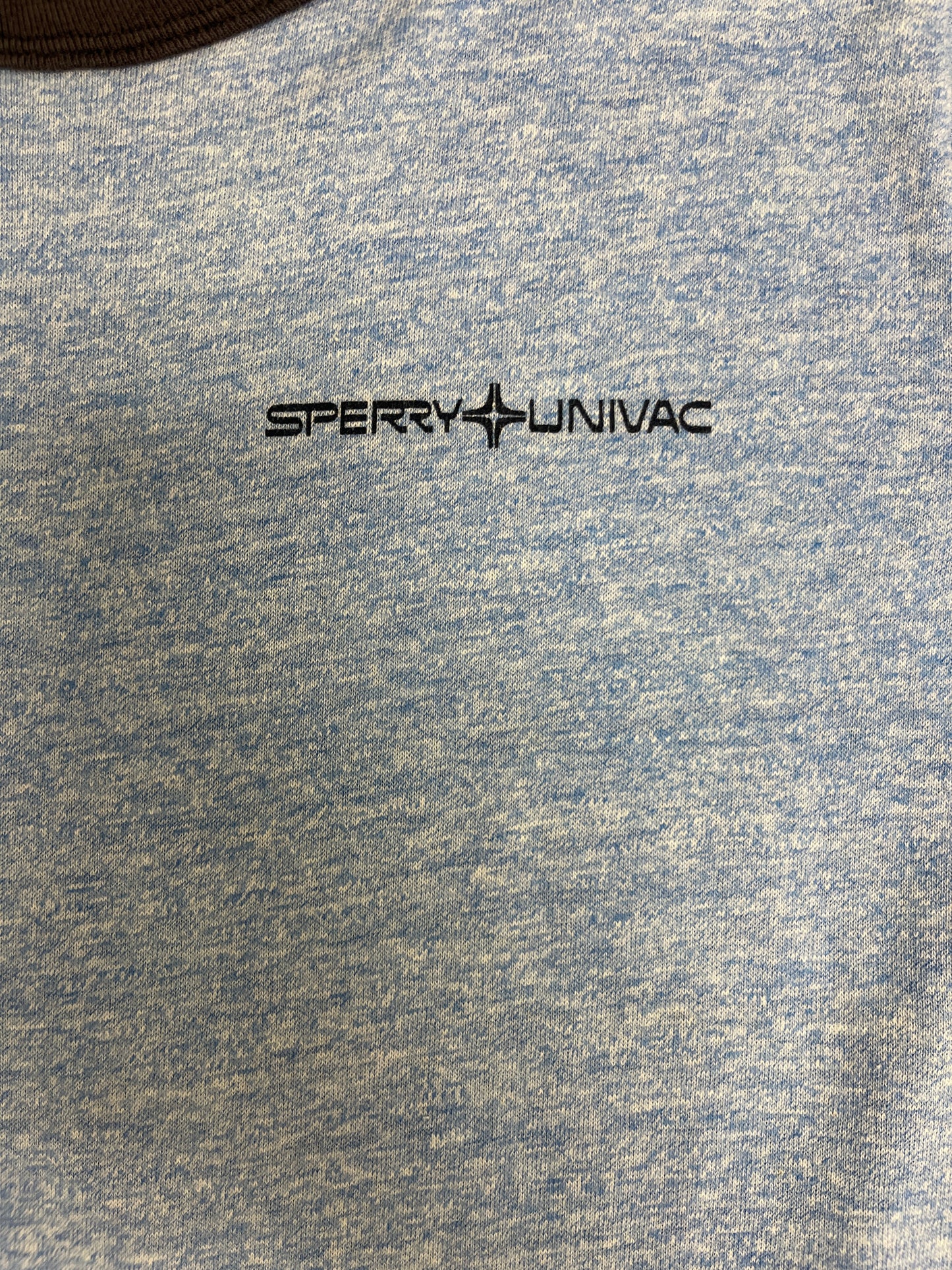 Sperry Univac Graphic Tee | Size Medium | Vintage 1990s Promotional Blue T-Shirt |