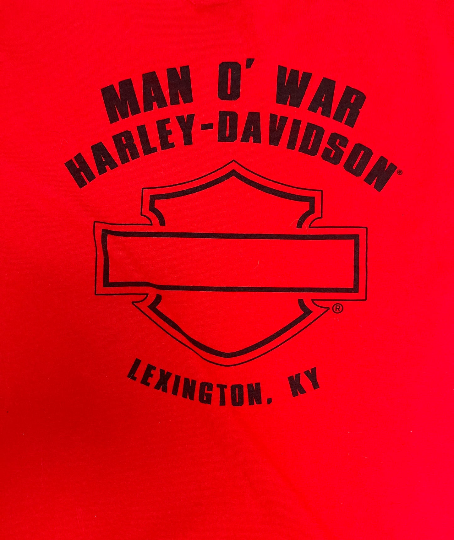Harley Davidson Lexington, Kentucky Graphic Tee | Size X-Large | Vintage 2000s Biker Red T-Shirt |