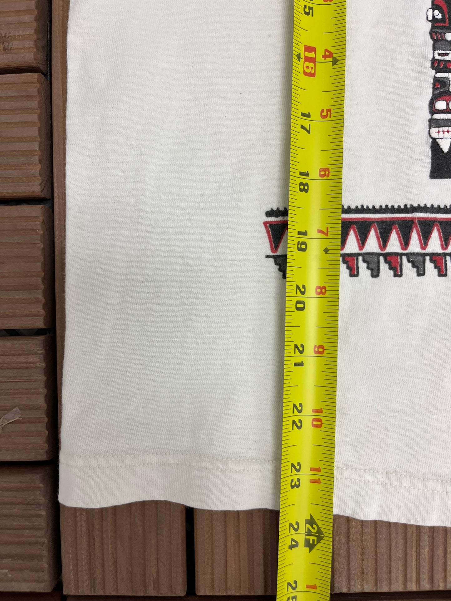 Wisconsin Dells Abstract Art Graphic Tee | Size Large | Vintage 1990s Promotional Tourist White T-Shirt | Free Shipping to USA |