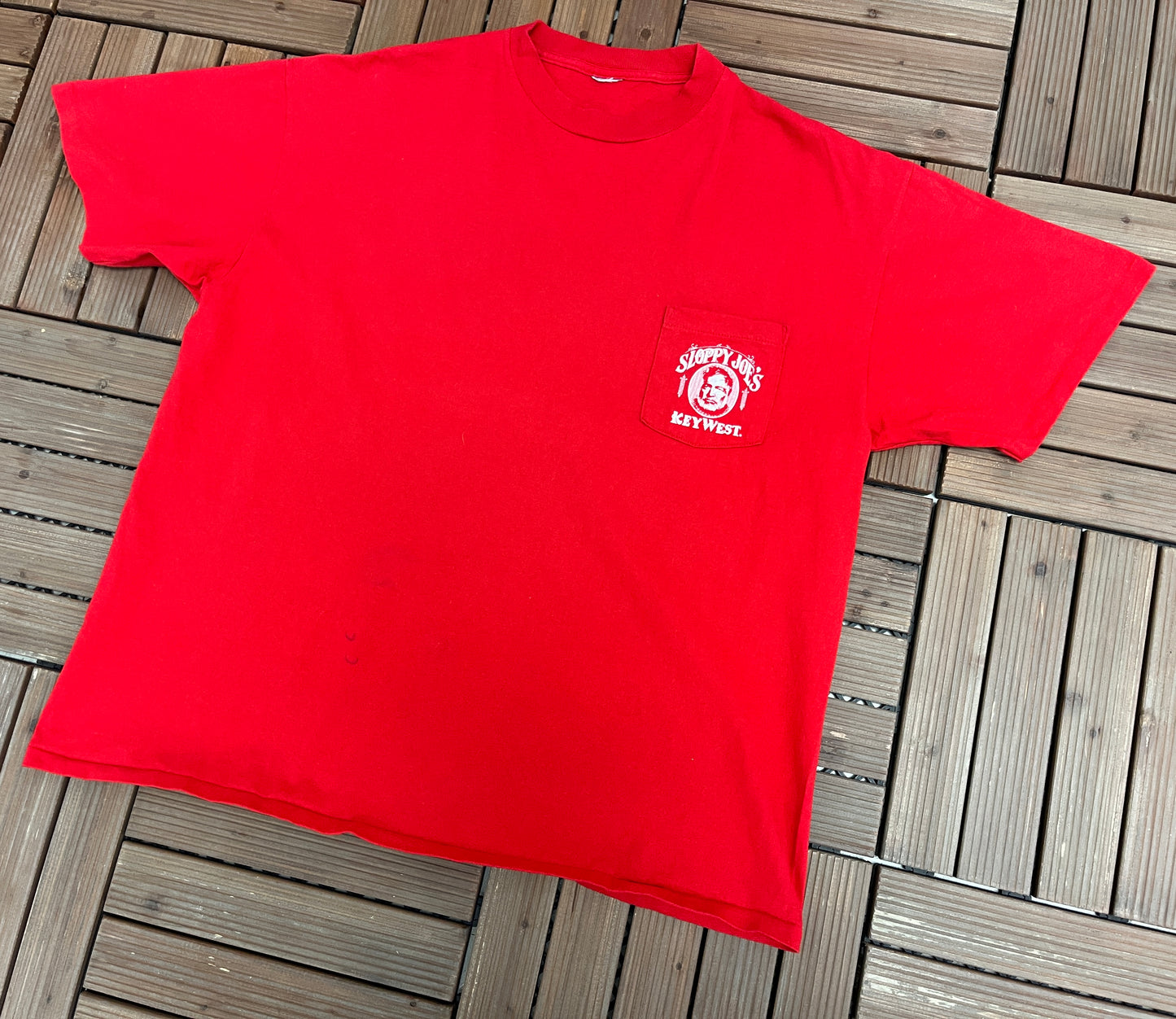 Sloppy Joe's Key West Graphic Tee | Size XX-Large | Vintage 1990s Single Stitch Promotional T-Shirt |