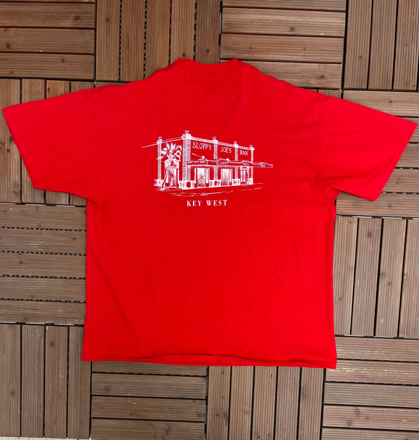 Sloppy Joe's Key West Graphic Tee | Size XX-Large | Vintage 1990s Single Stitch Promotional T-Shirt |