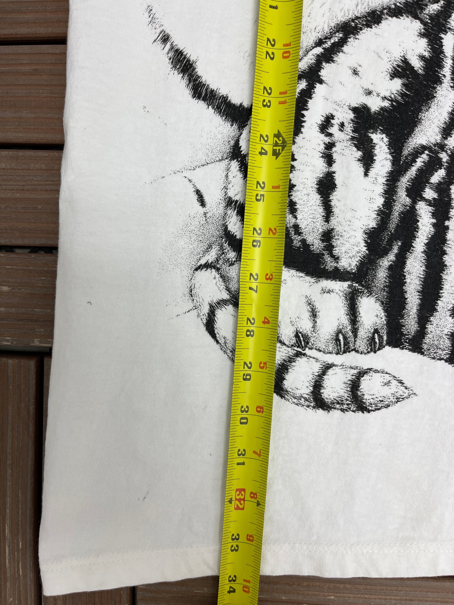 Siegfried & Roy's The Mirage Graphic Tee | One Size Fits All | Vintage 2000s Promotional Big Print White T-Shirt |