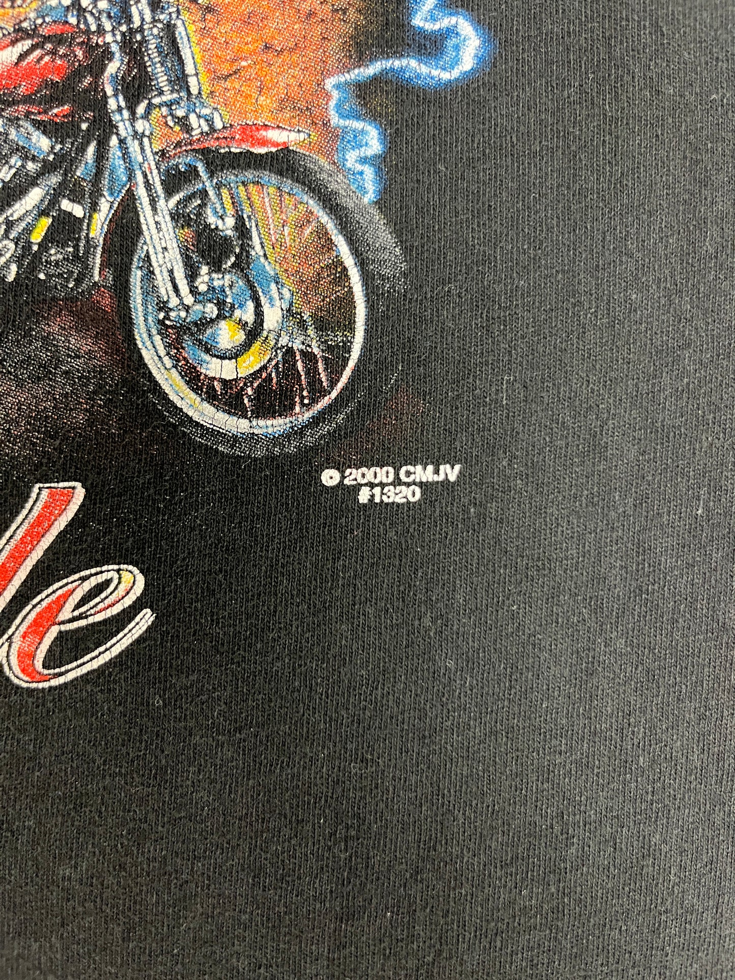 Route 66 Live To Ride Graphic Tee | Size X-Large | Vintage 2000s Biker Promotional Tourist Black T-Shirt |