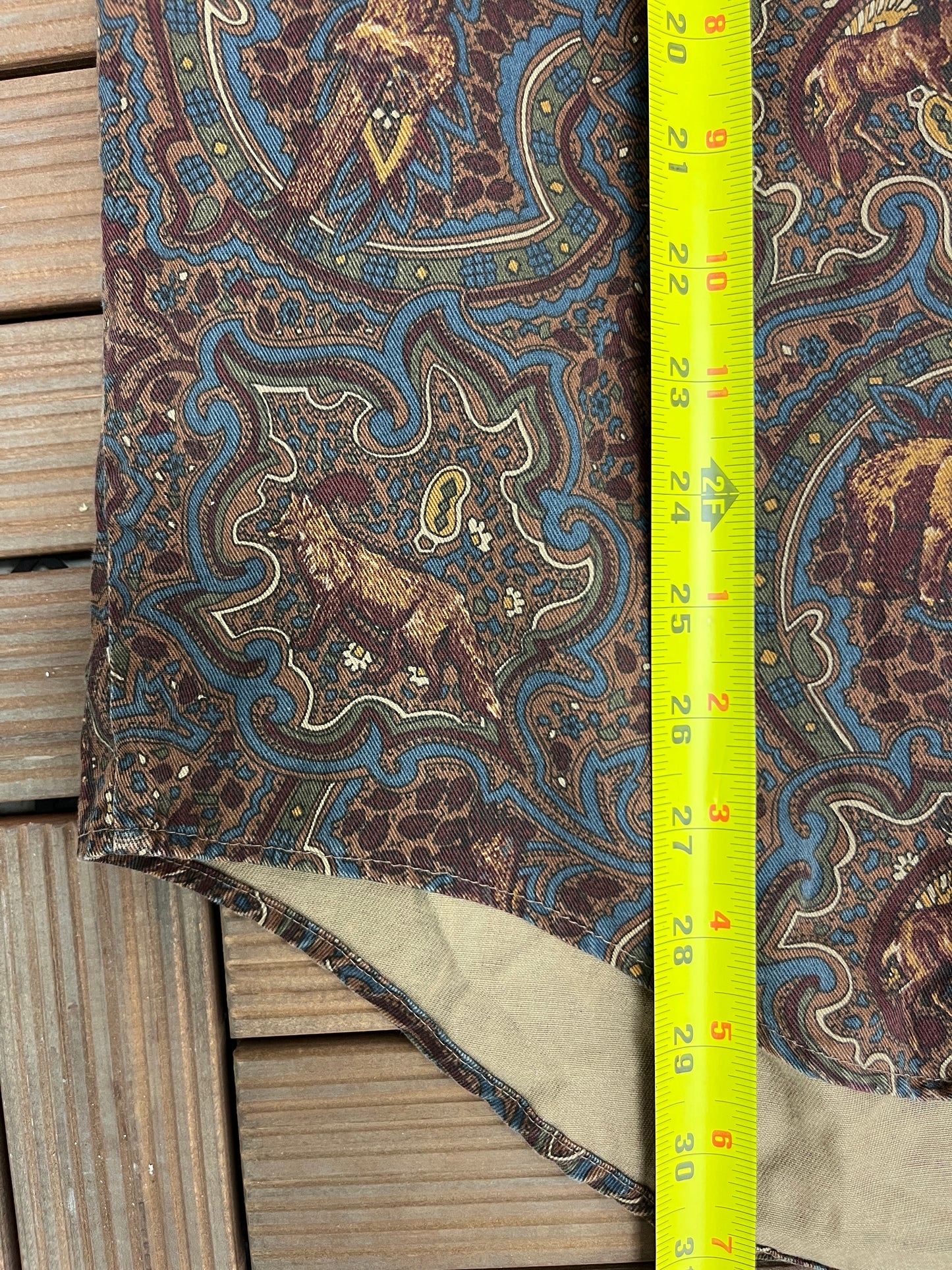 Ruff Hewn Animal Abstract Button Down | Size Large | Vintage 1990s Made in Canada Brown Button Down | Free Shipping to USA |