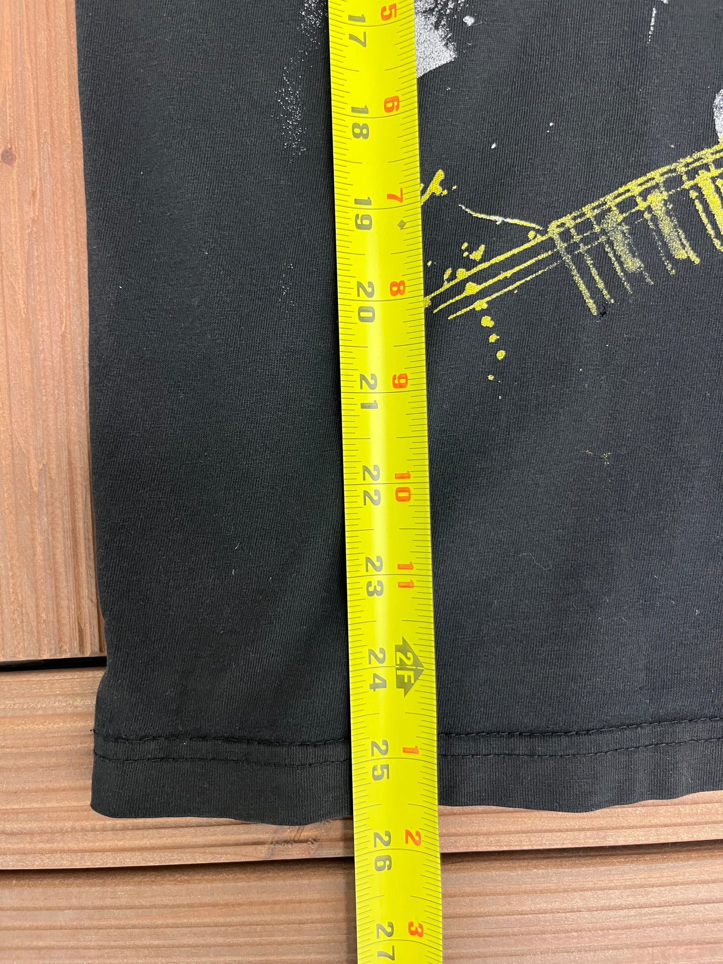 AC/DC Let There Be Rock Graphic Tee | Size Medium | Vintage 2000s Hard Rock Band Music Black T-Shirt |