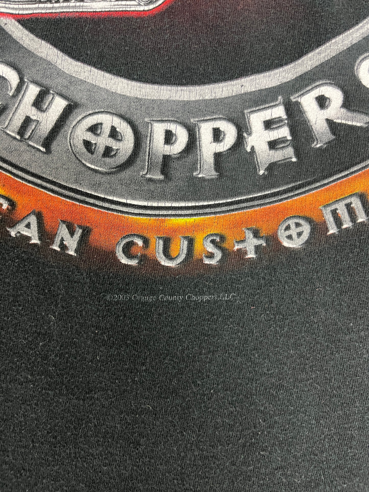 Orange County Choppers Graphic Tee | Size Large | Vintage 2000s Retro Motorcycle Racing Black Biker T-Shirt | Free Shipping to USA|