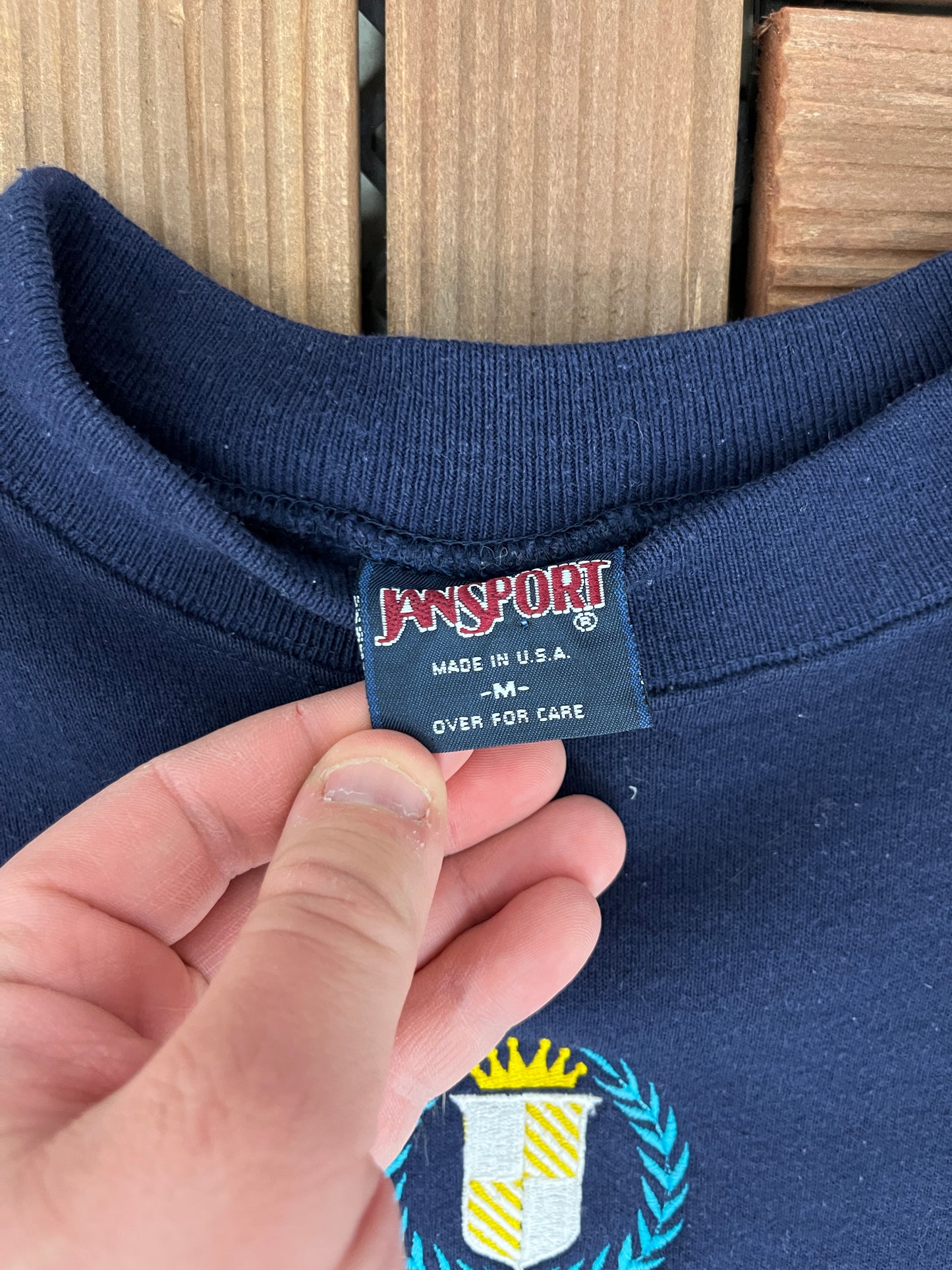 The Citadel Alumni Graphic Crewneck | Size Medium | Vintage 1990s College Blue Sweater |