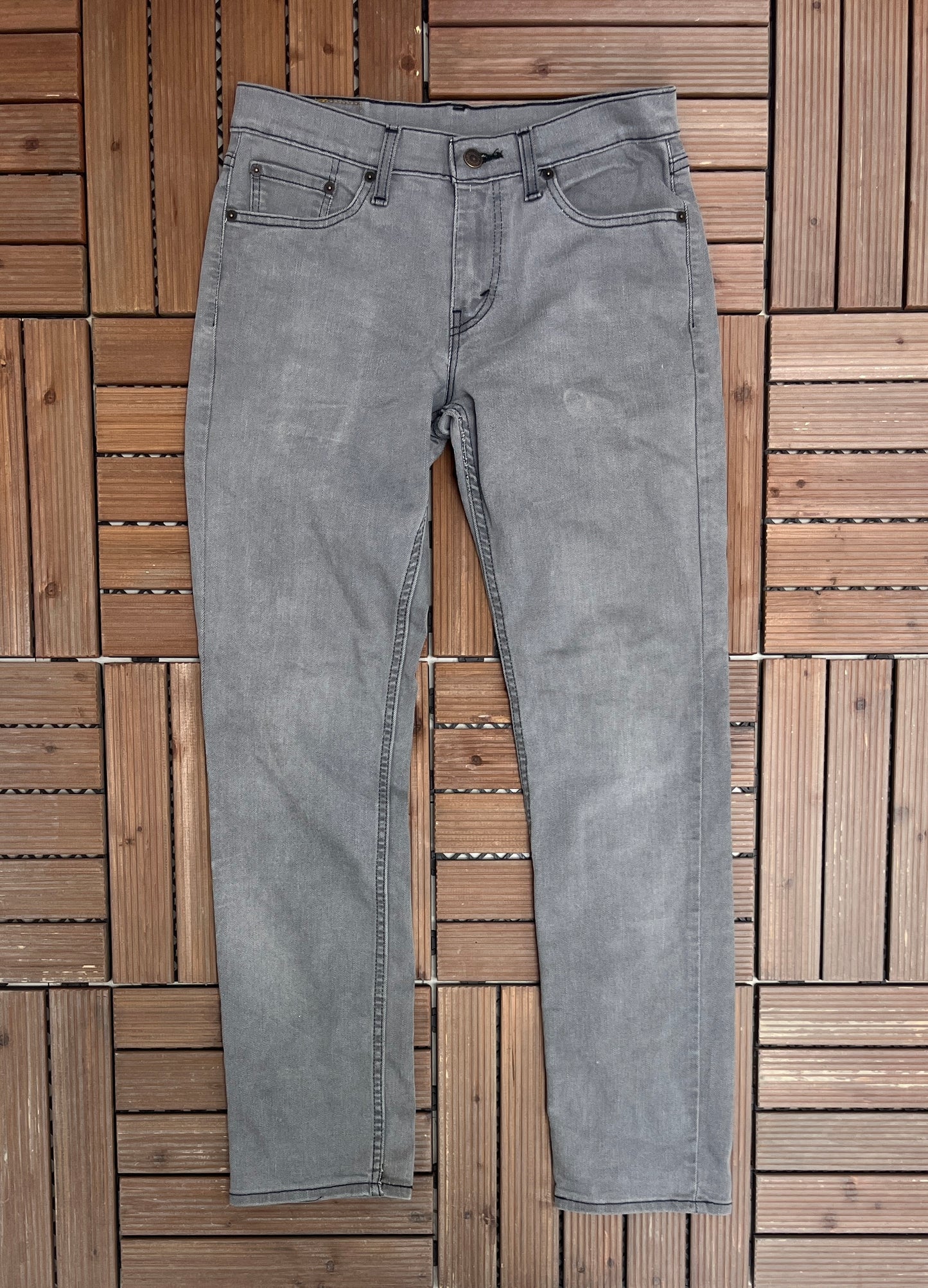 Levi Strauss & Co 511 Grey Denim Jeans | Size 30 x 32 | Vintage 2000s Levi's Grey Denim |