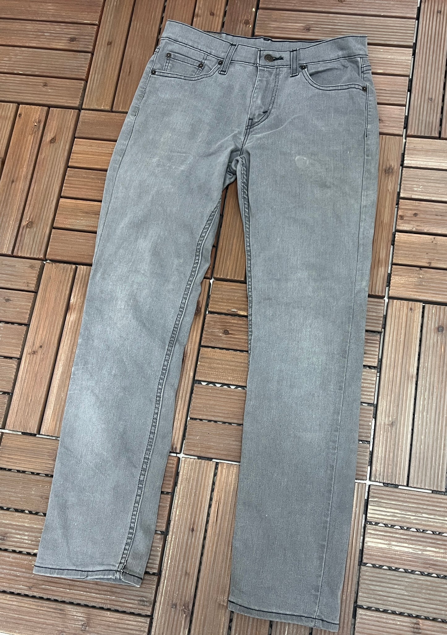 Levi Strauss & Co 511 Grey Denim Jeans | Size 30 x 32 | Vintage 2000s Levi's Grey Denim |