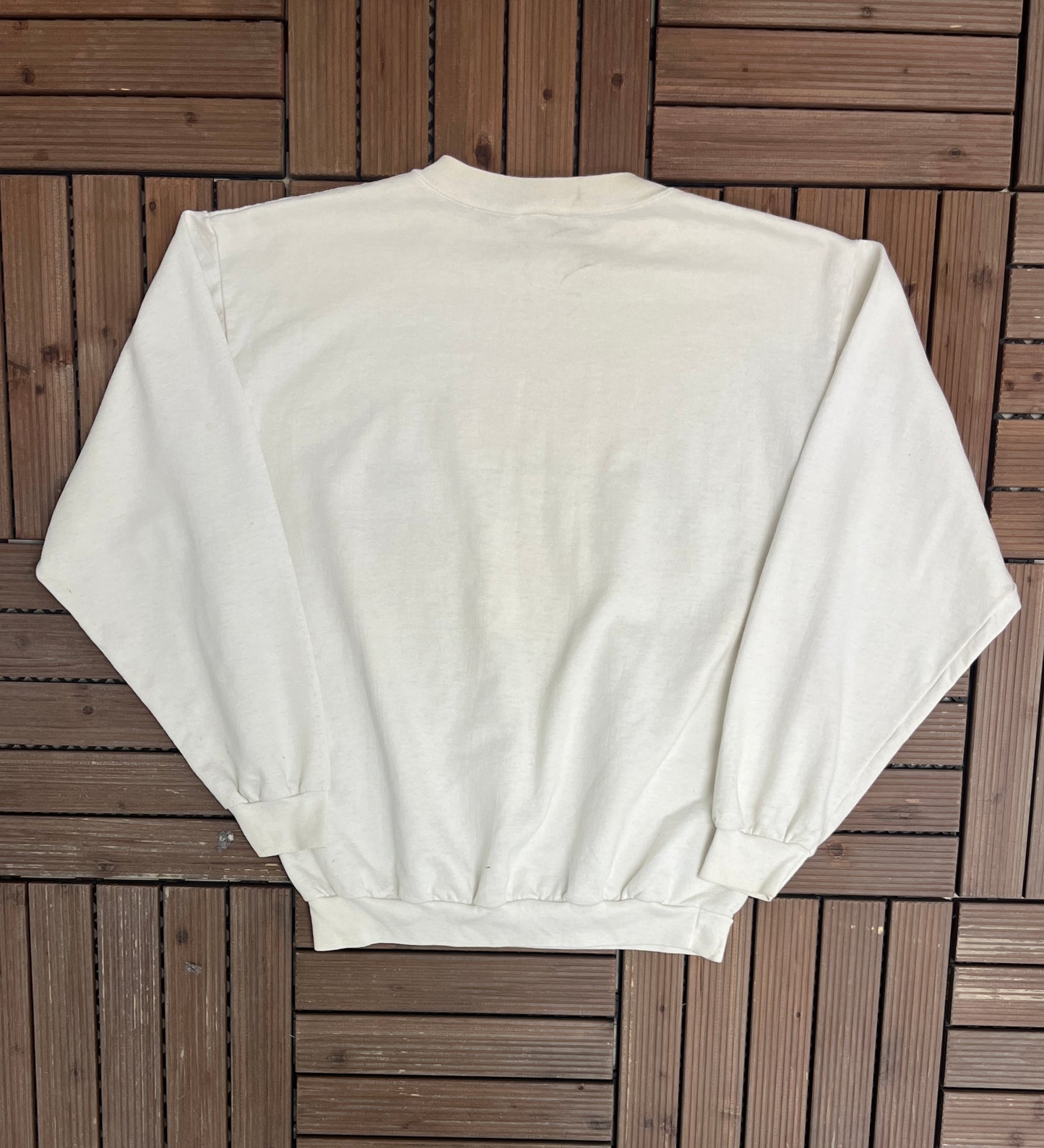 Minnesota Twins American League Champions Graphic Crewneck | Size Large | Vintage 1990s MLB Baseball White Sweater |