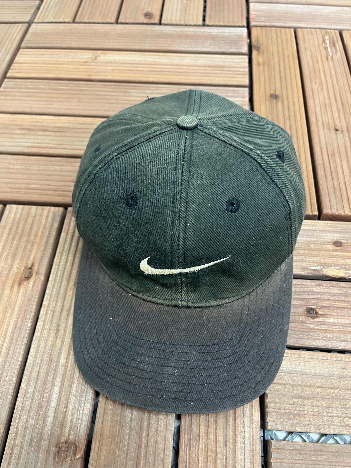 Nike Small Embroidered Swoosh Hat | Adjustable With Snap Back | Vintage 2000s Black Nike Branded Cap | Free Shipping to America |