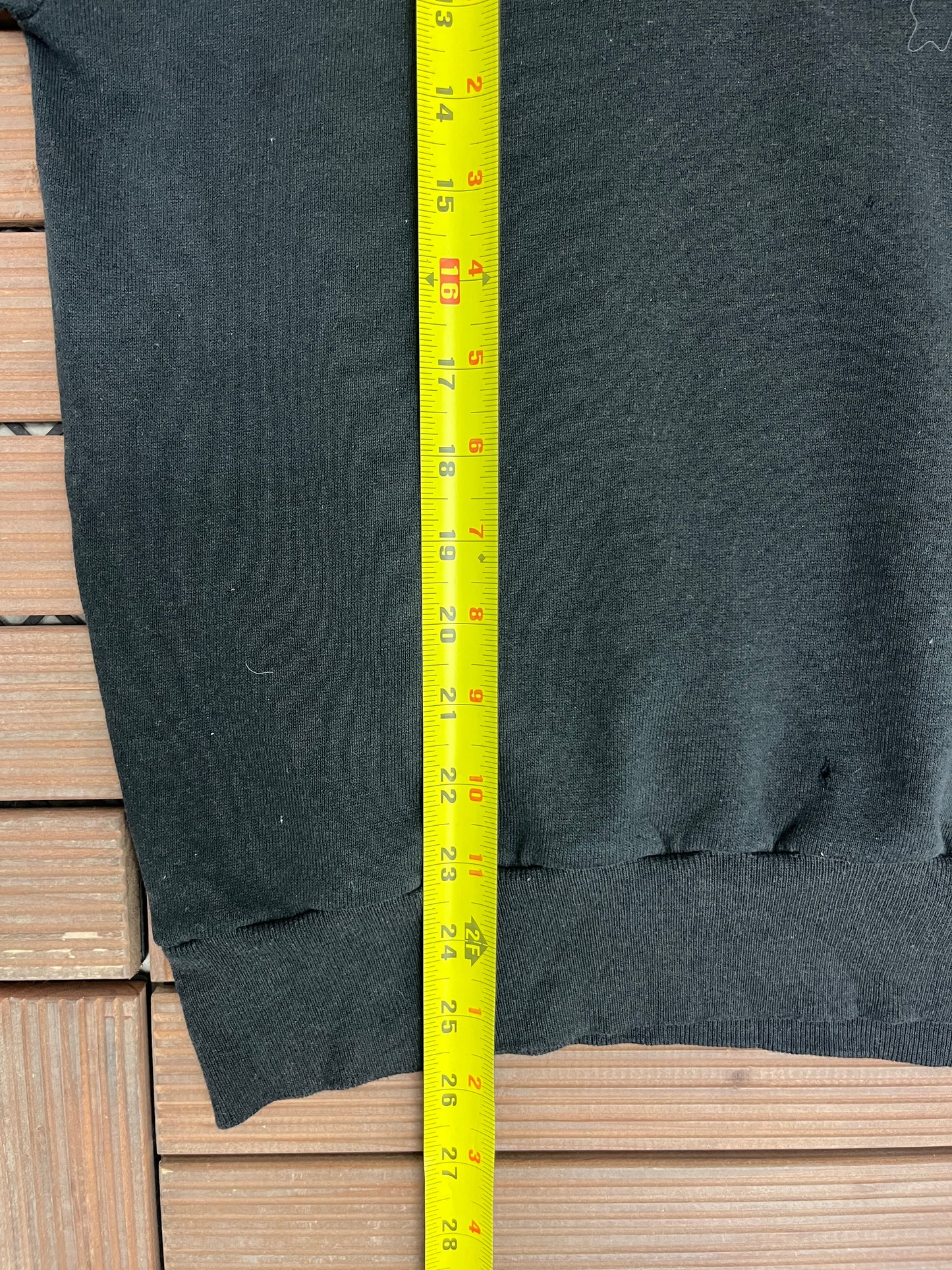Panthers Embroidered Graphic Crewneck | Size Large | Vintage 1990s High School Football Black Sweater |