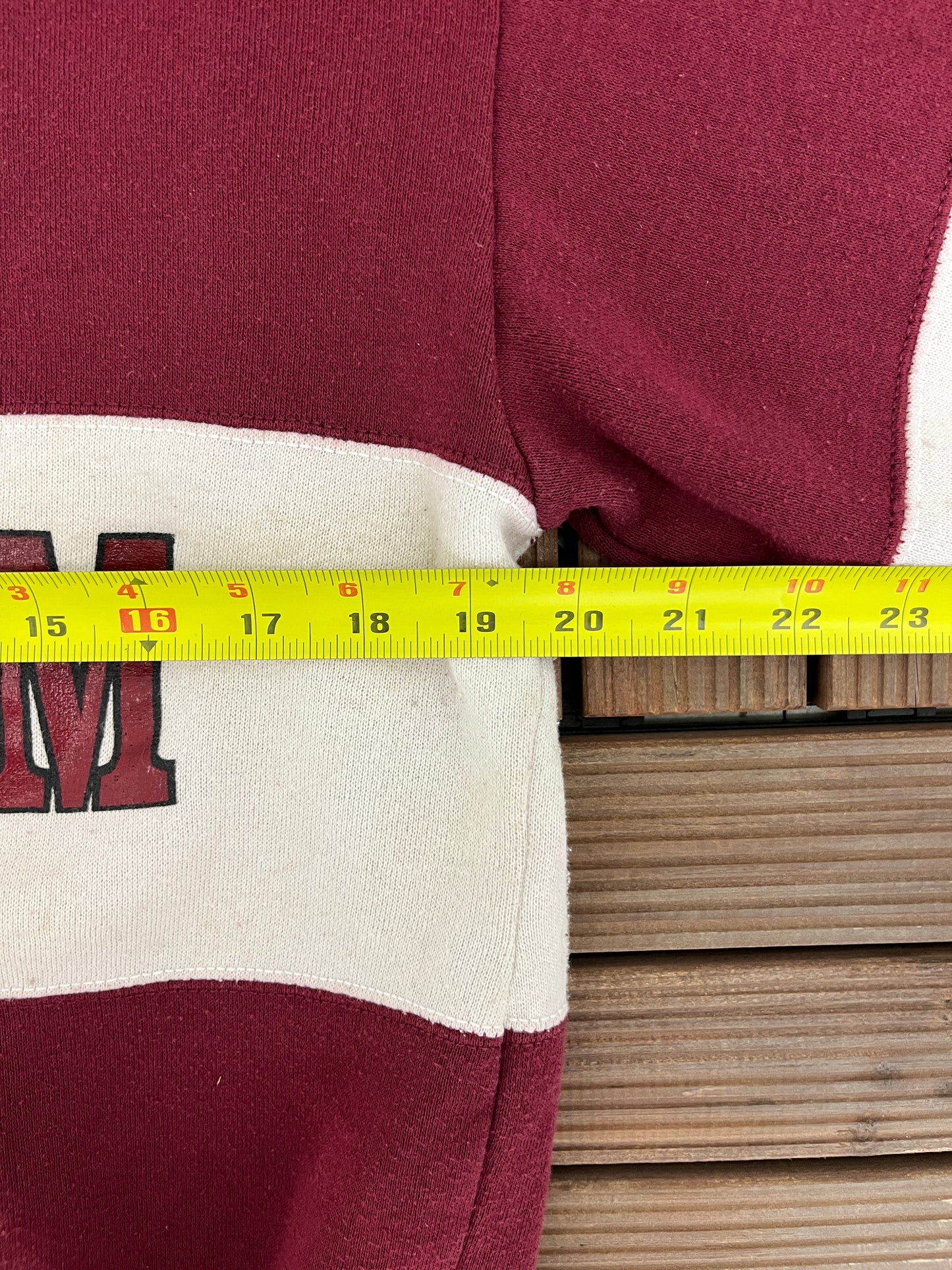 Texas A&M Aggies Graphic Crewneck | Size Large | Vintage 1990s University Red Sweater |