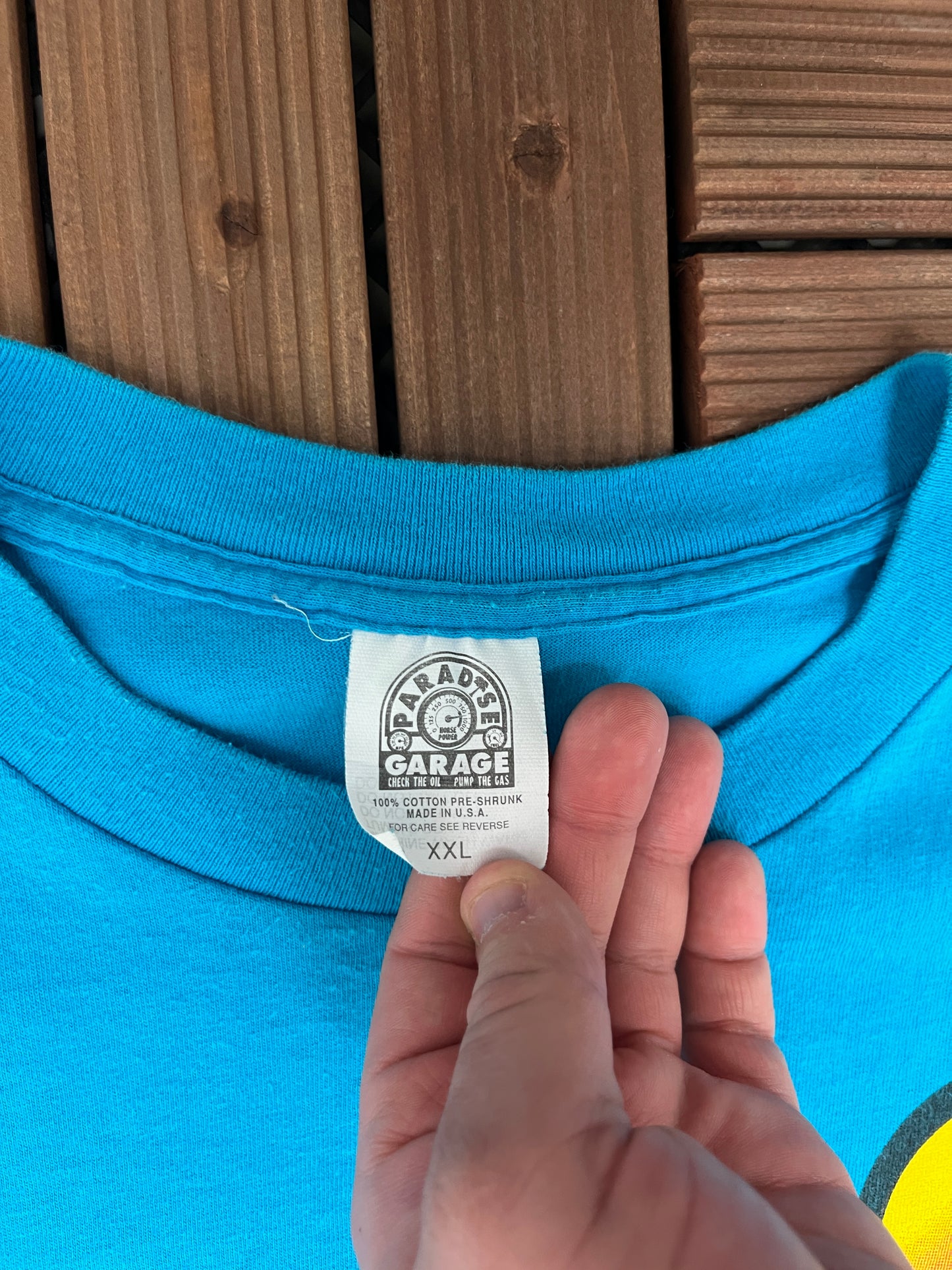 Jammer Clutches by Capone Graphic Tee | Size XX-Large | Vintage 1990s Promotional Blue T-Shirt |