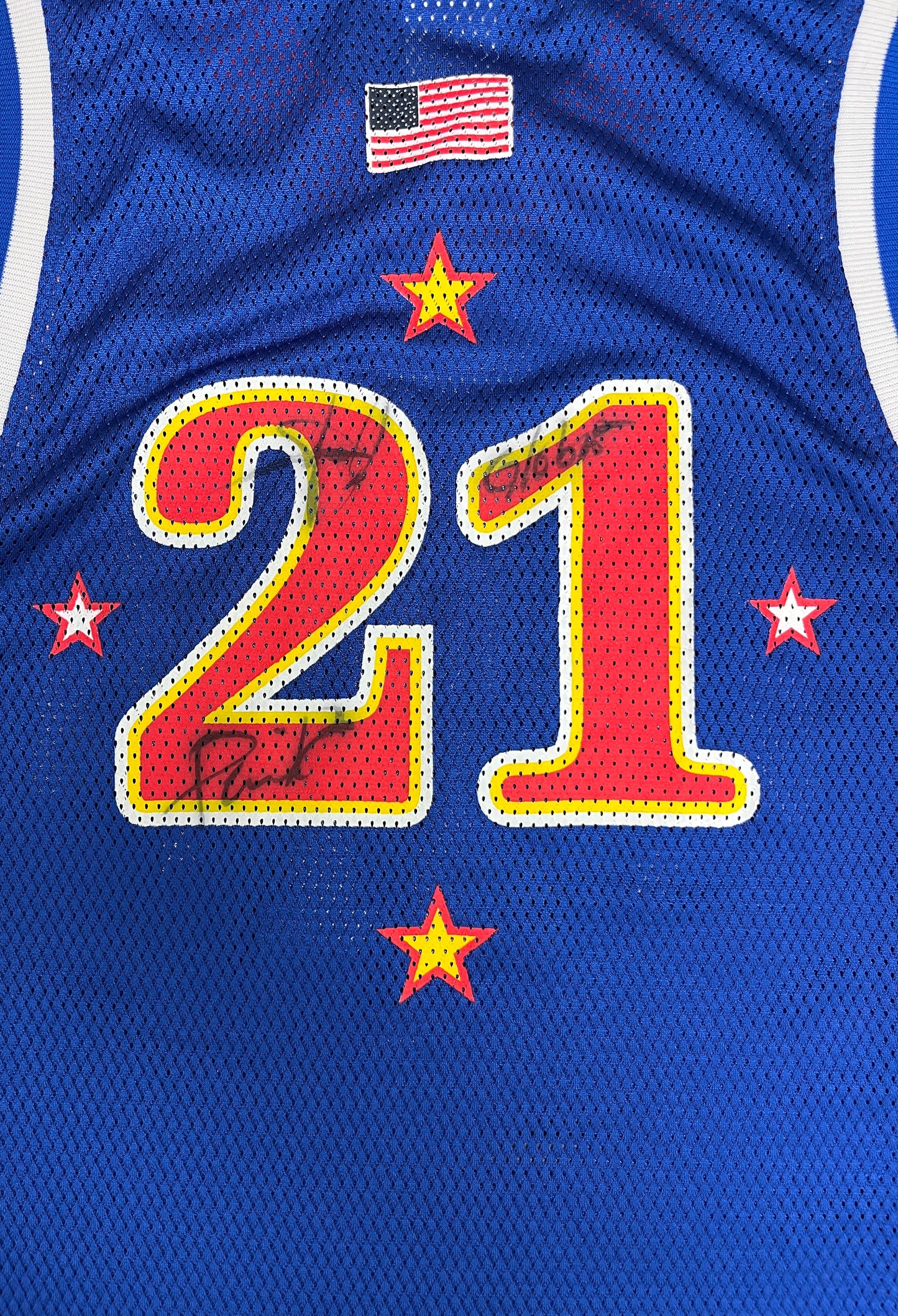 Harlem Globetrotters Jersey | Size Medium | Vintage 1990s Basketball Entertainers Blue Jersey |