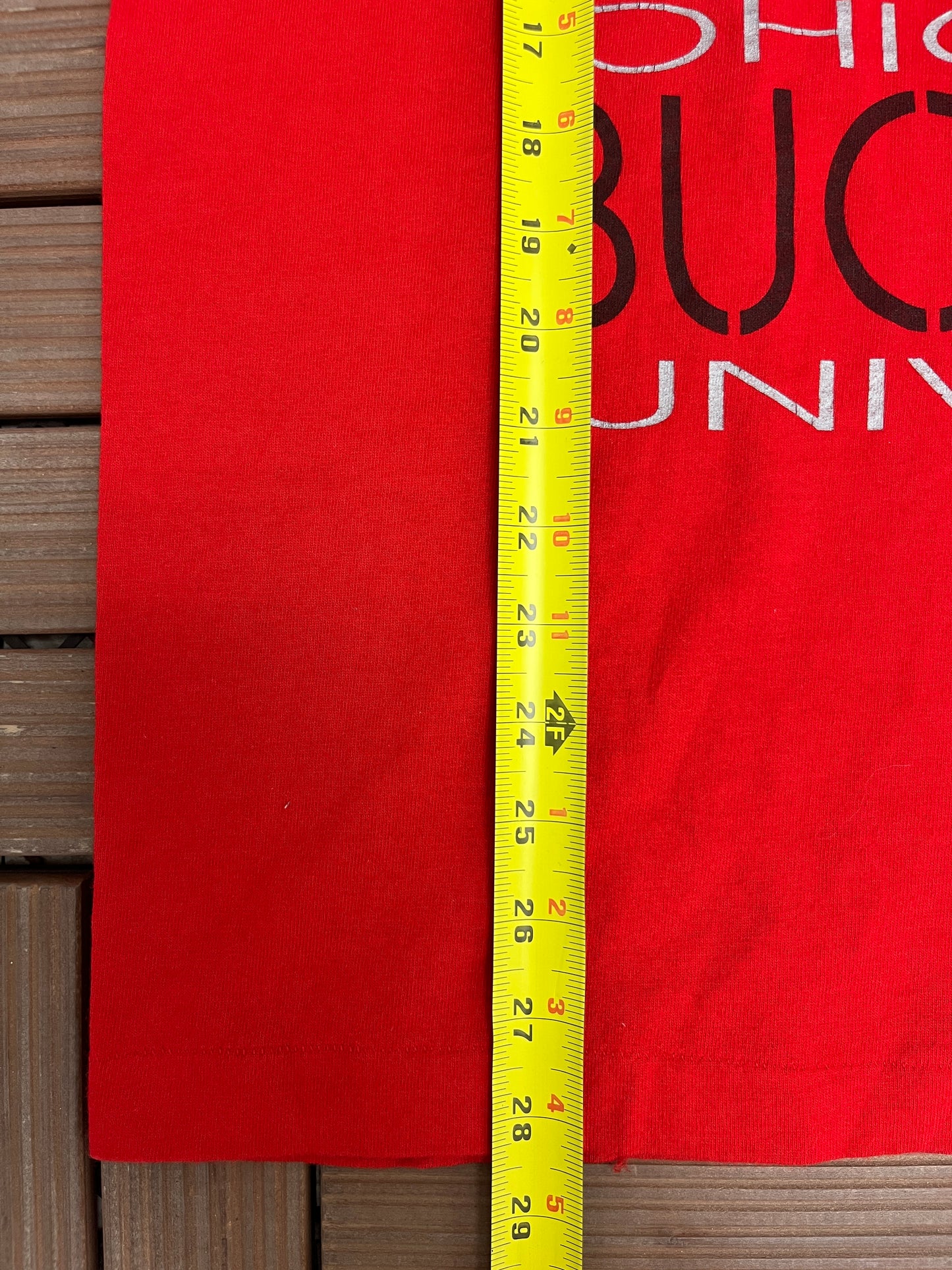 Ohio State Buckeyes Brutus Graphic Tee | Size Large | Vintage 1990s Single Stitch College Red Tank Top T-Shirt |