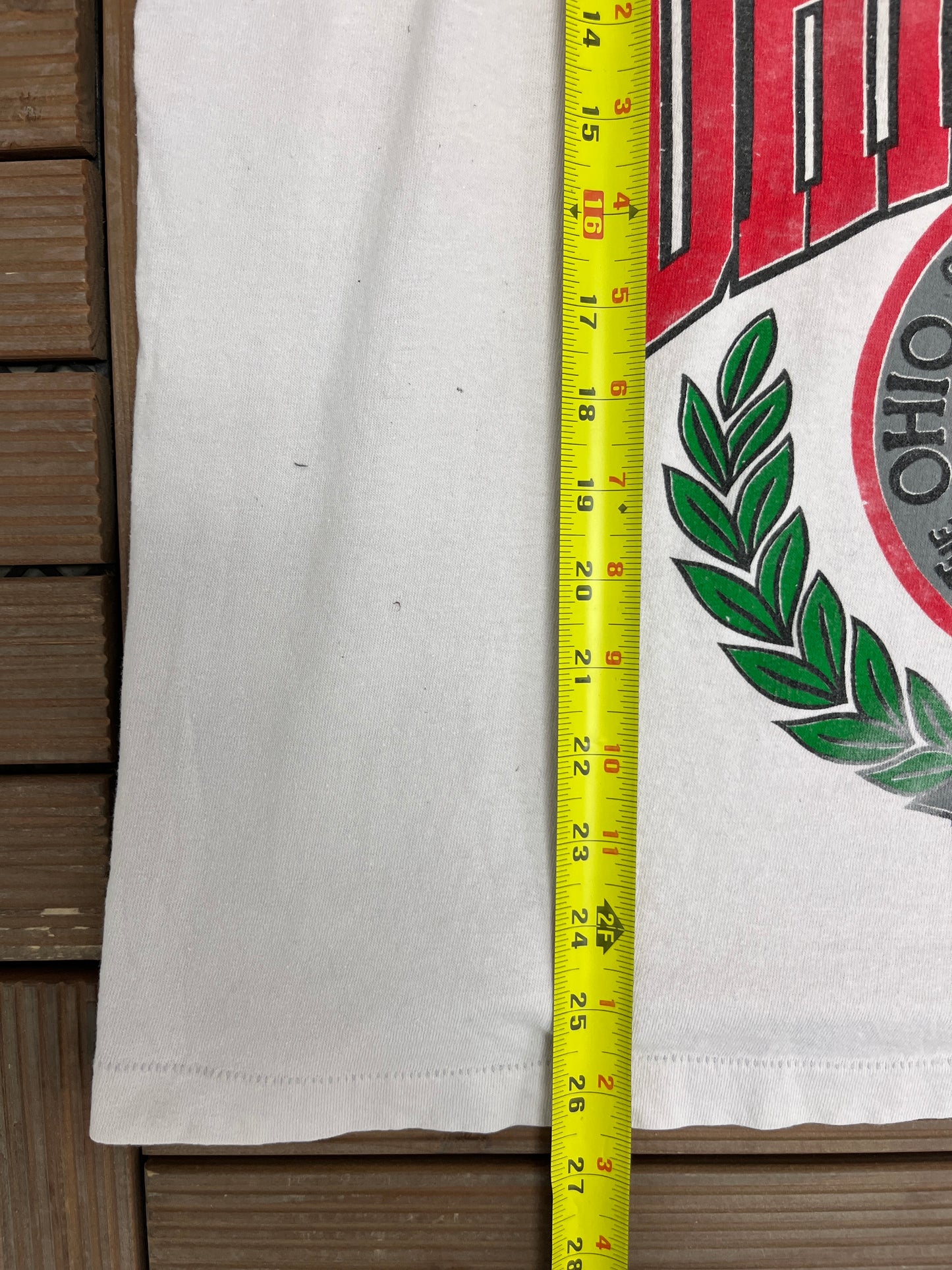 Ohio State Buckeyes Graphic Tee | Size X-Large | Vintage 1990s College Grey Pink Tinted Tank Top T-Shirt |