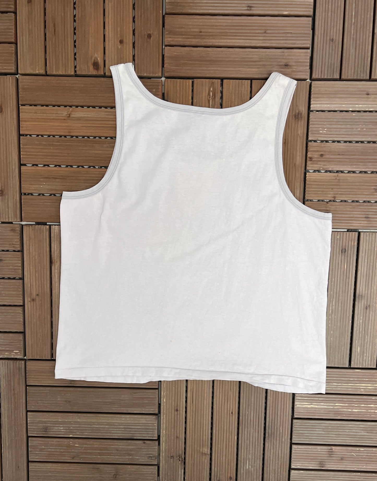 Ohio State Buckeyes Graphic Tee | Size X-Large | Vintage 1990s College Grey Pink Tinted Tank Top T-Shirt |