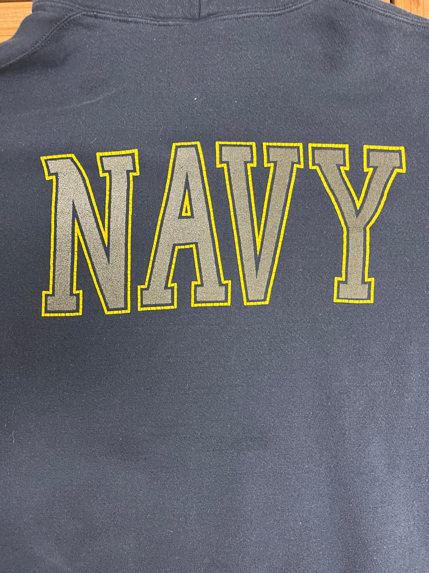 United States of America Navy Sweater | Size X-Large | Vintage 1990s Made in USA Blue Hoodie |