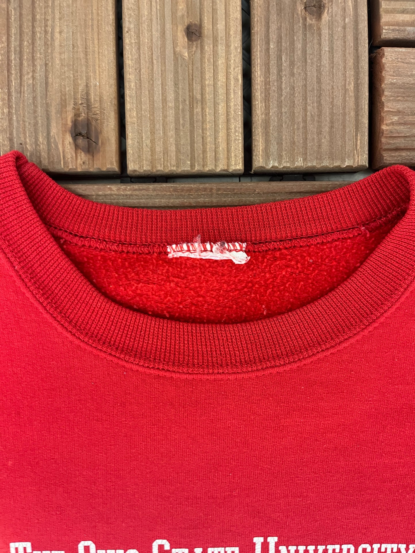 Ohio State Buckeyes Big Ten Champions Graphic Crewneck | Size Large | Vintage 2000s College Red Sweater |