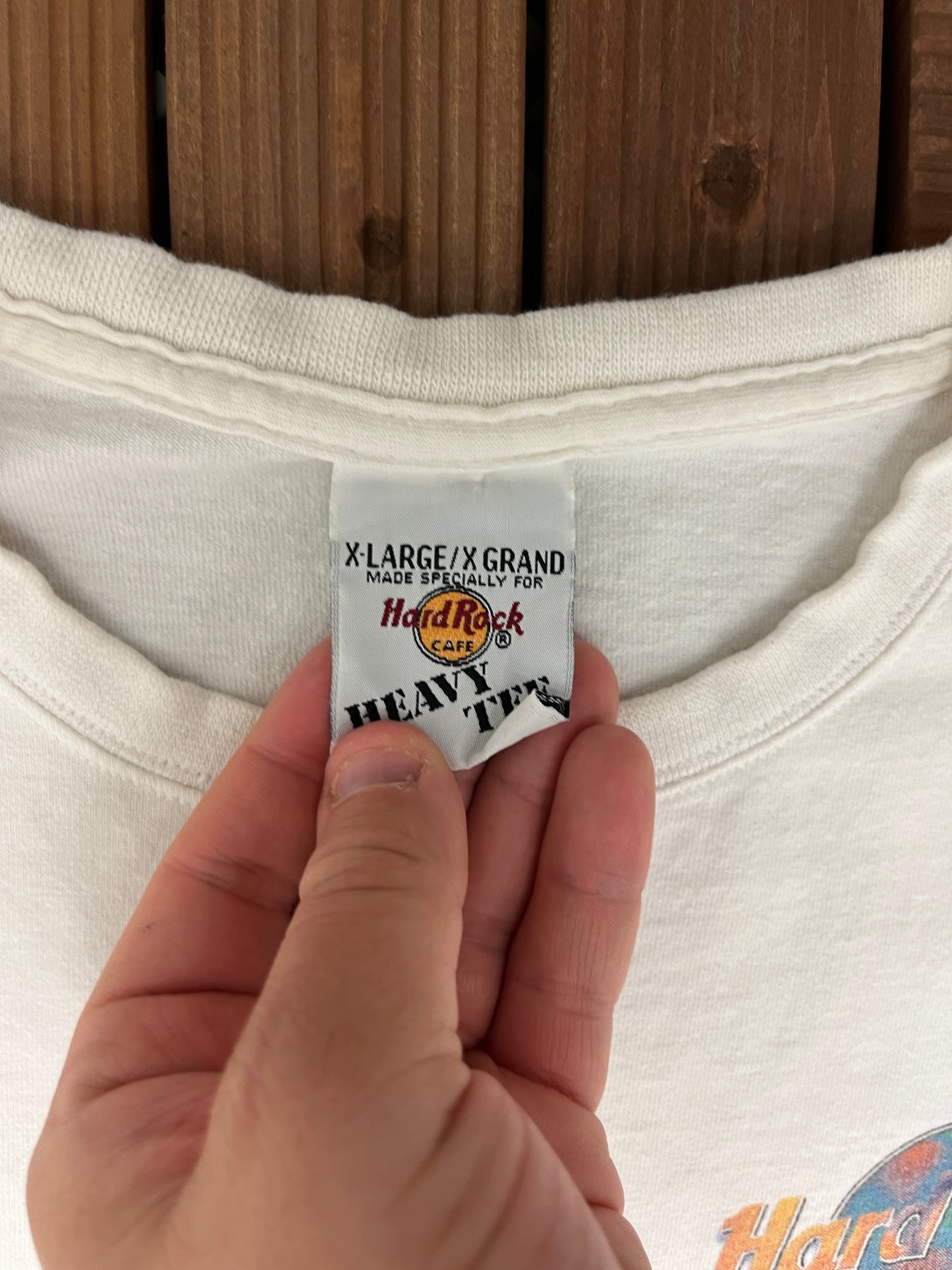 Hard Rock Cafe Niagara Falls Graphic Tee | Size X-Large | Vintage 1990s Promotional Classic White Collectors T-Shirt | Free Shipping to USA|