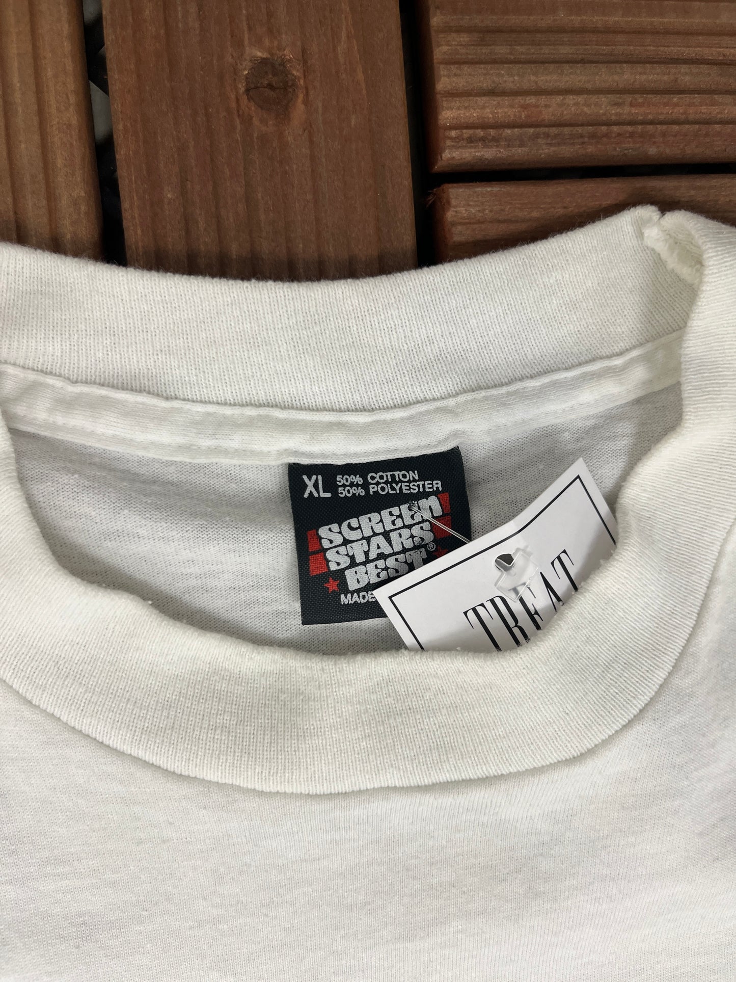 Enjoy Coke Graphic Tee | Size X-Large | Vintage 1990s Beverage Promotional White T-Shirt |