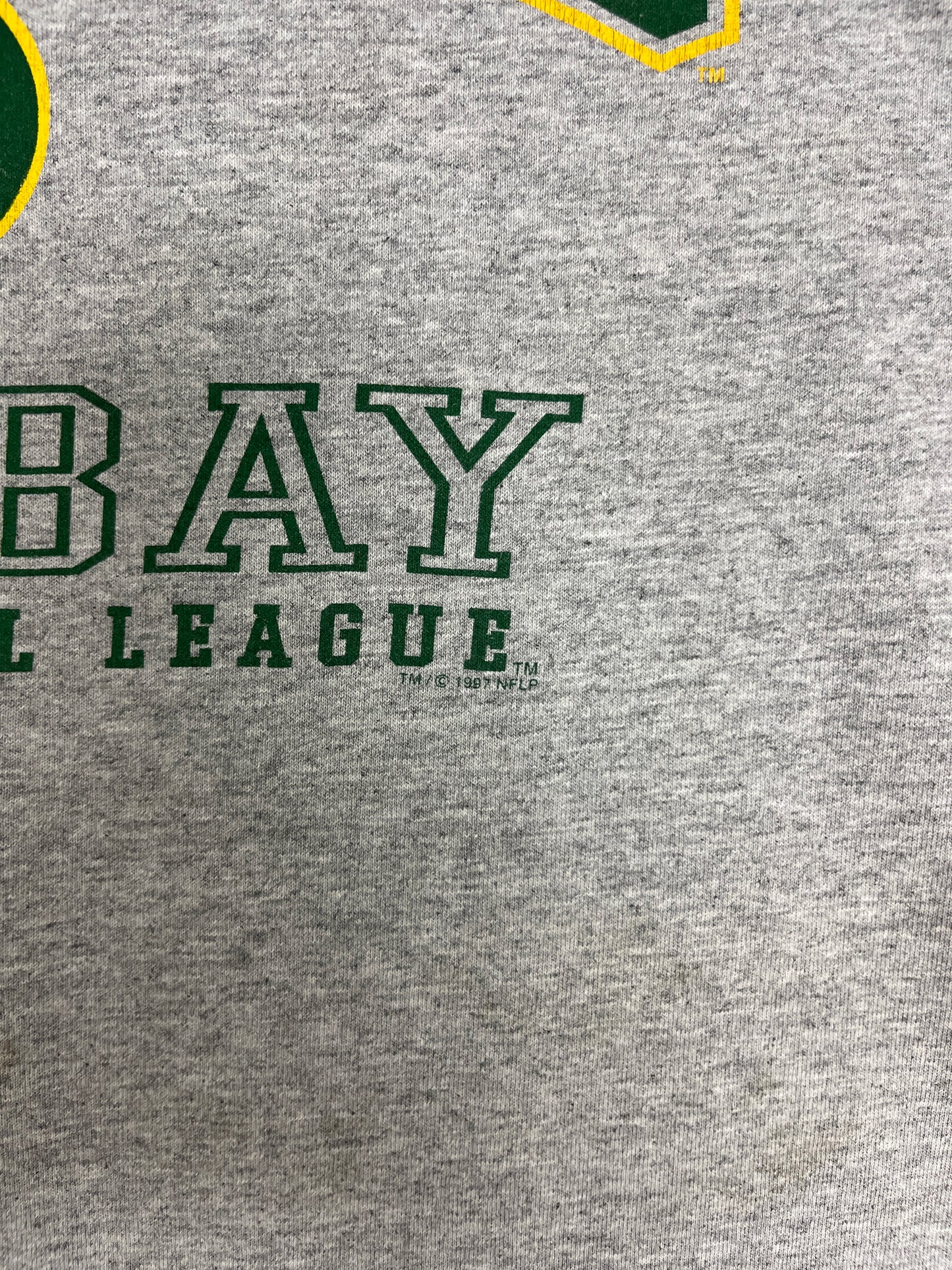 Green Bay Packers Graphic Tee | Size XX-Large | Vintage 1990s NFL Football Grey T-Shirt |