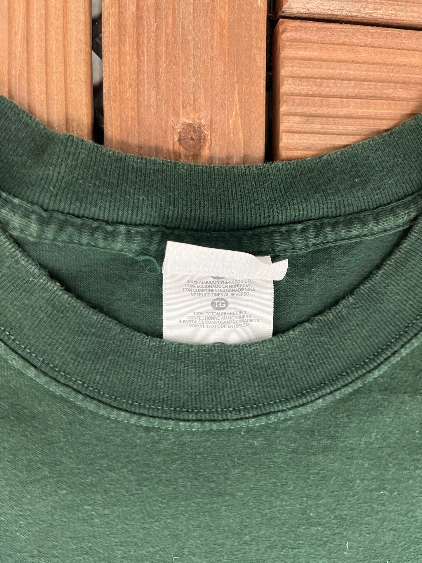 Drome Sound Music Store Graphic Tee | Size X-Large | Vintage 2000s Promotional Green T-Shirt |