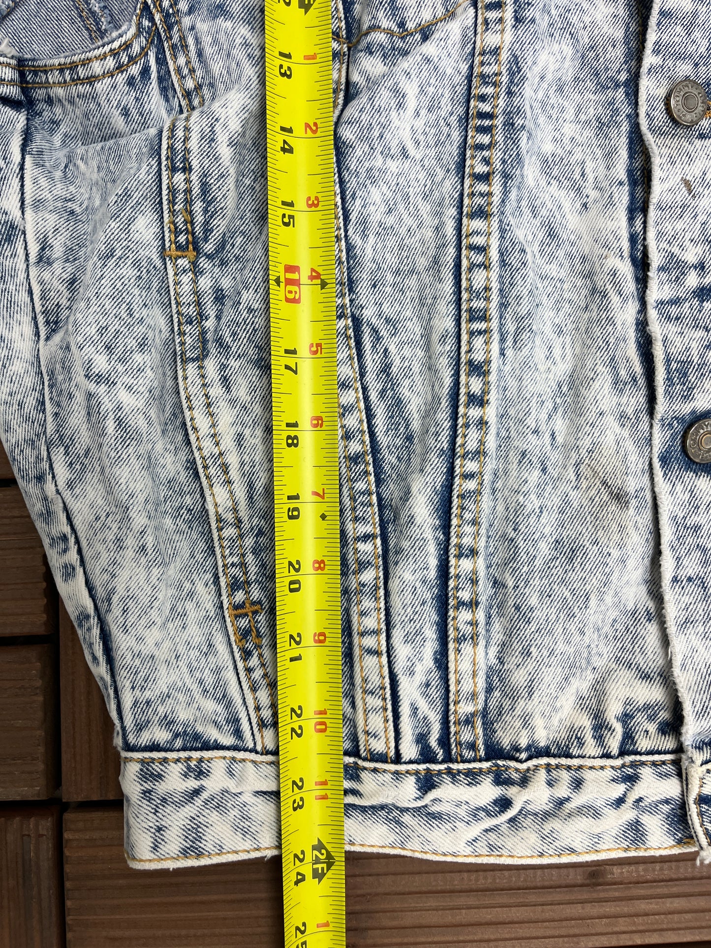 Tommy Hilfiger Crest Denim Jean Jacket Vest | Size Medium | Vintage 2000s Branded Light Blue Denim Vest |