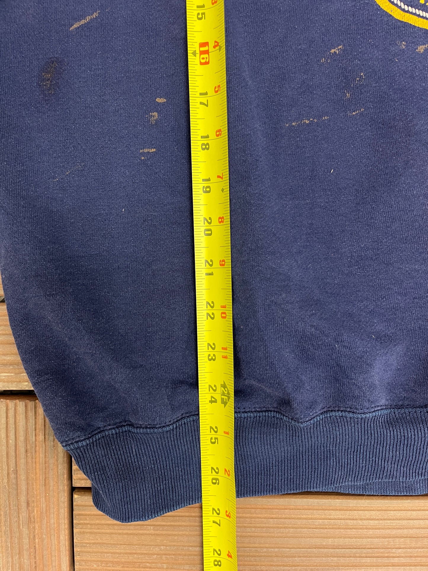 Annapolis Navy Graphic Crewneck | Size X-Large | Vintage 1990s Galt Sand College Blue Sweater |