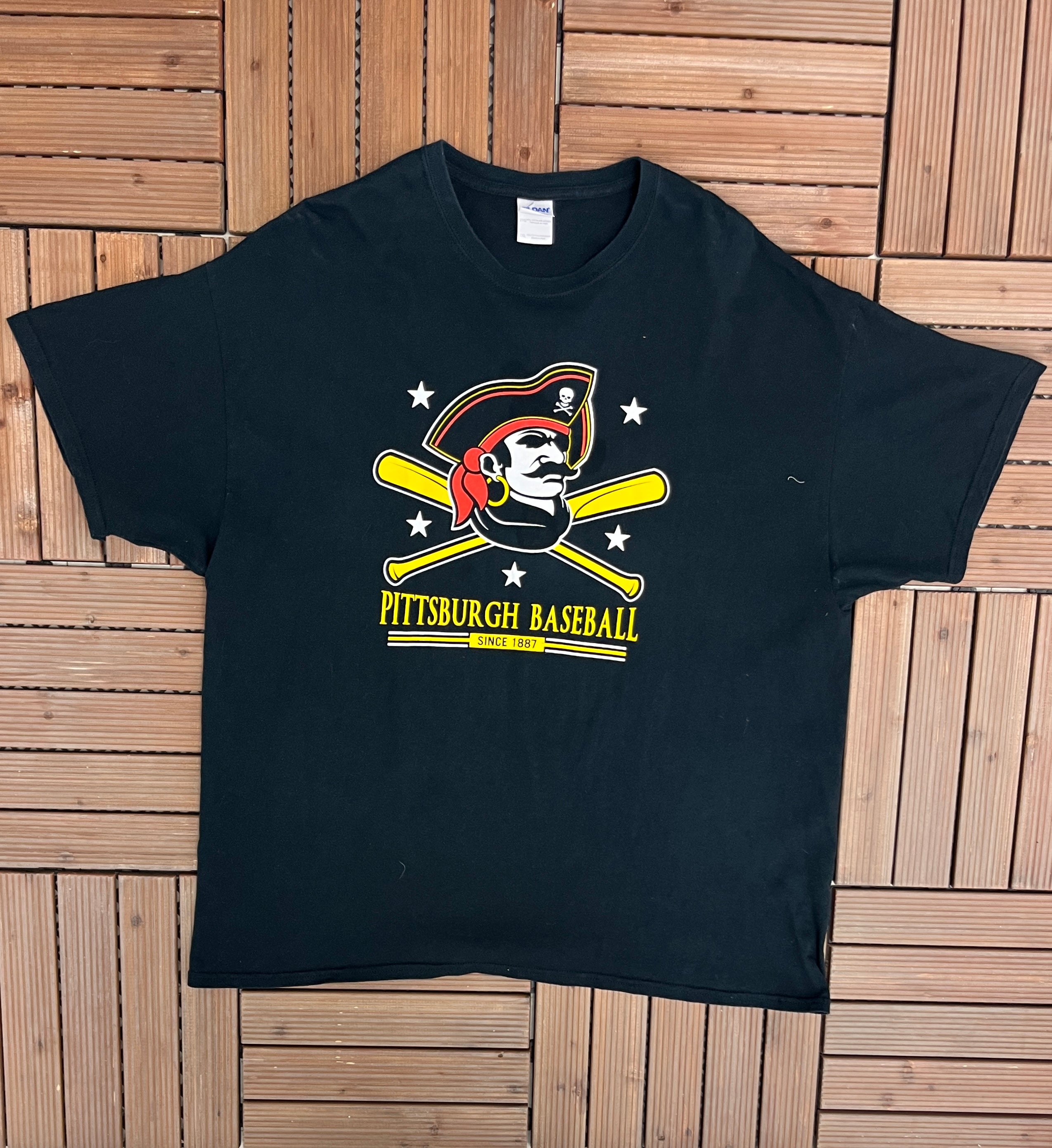 Vintage 00s Stone MLB Pittsburgh Pirates T-Shirt - XX-Large Cotton