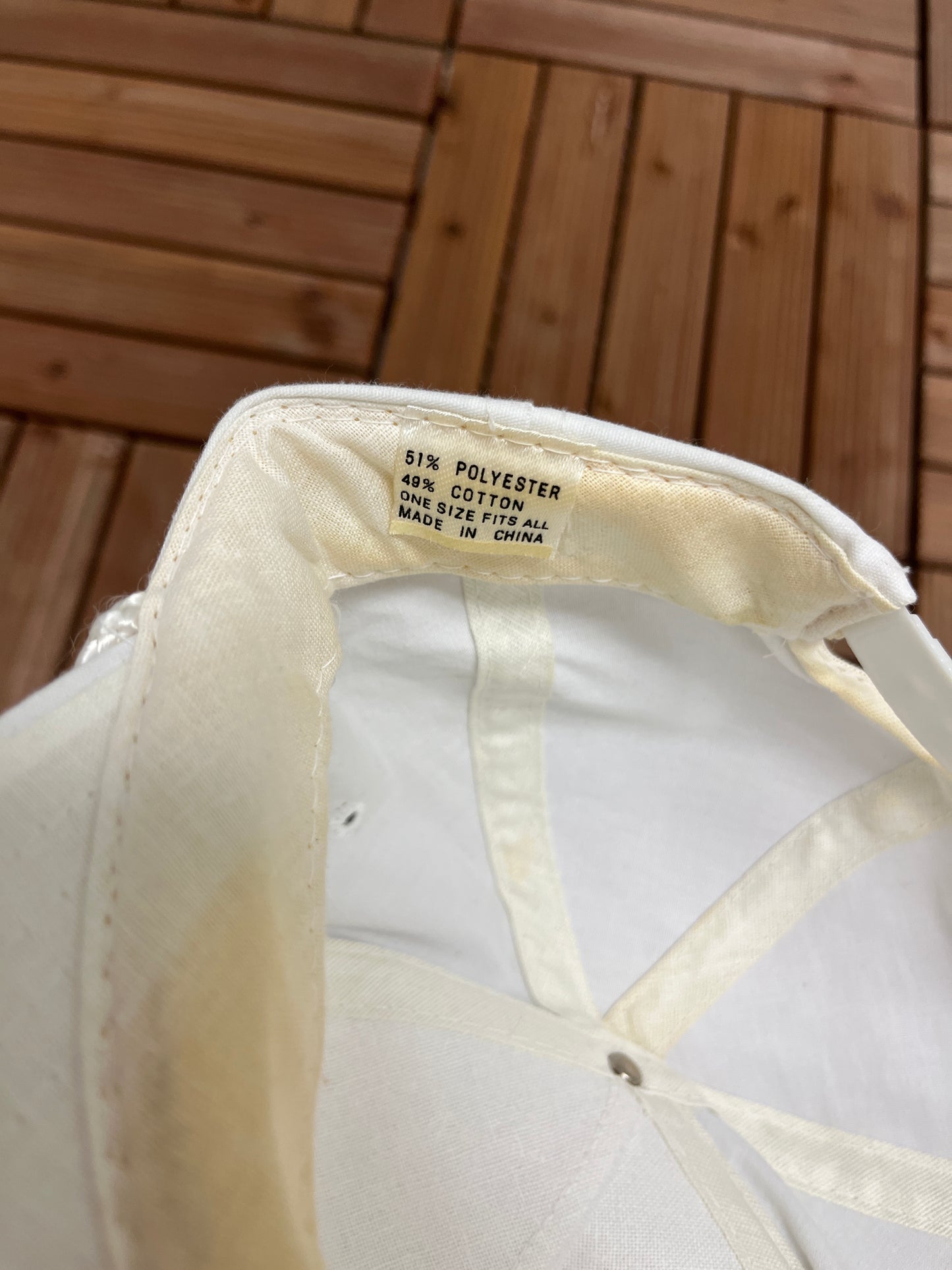 Hunter Logo Graphic Hat | Snap Back | Vintage 1990s Promotional White Cap |