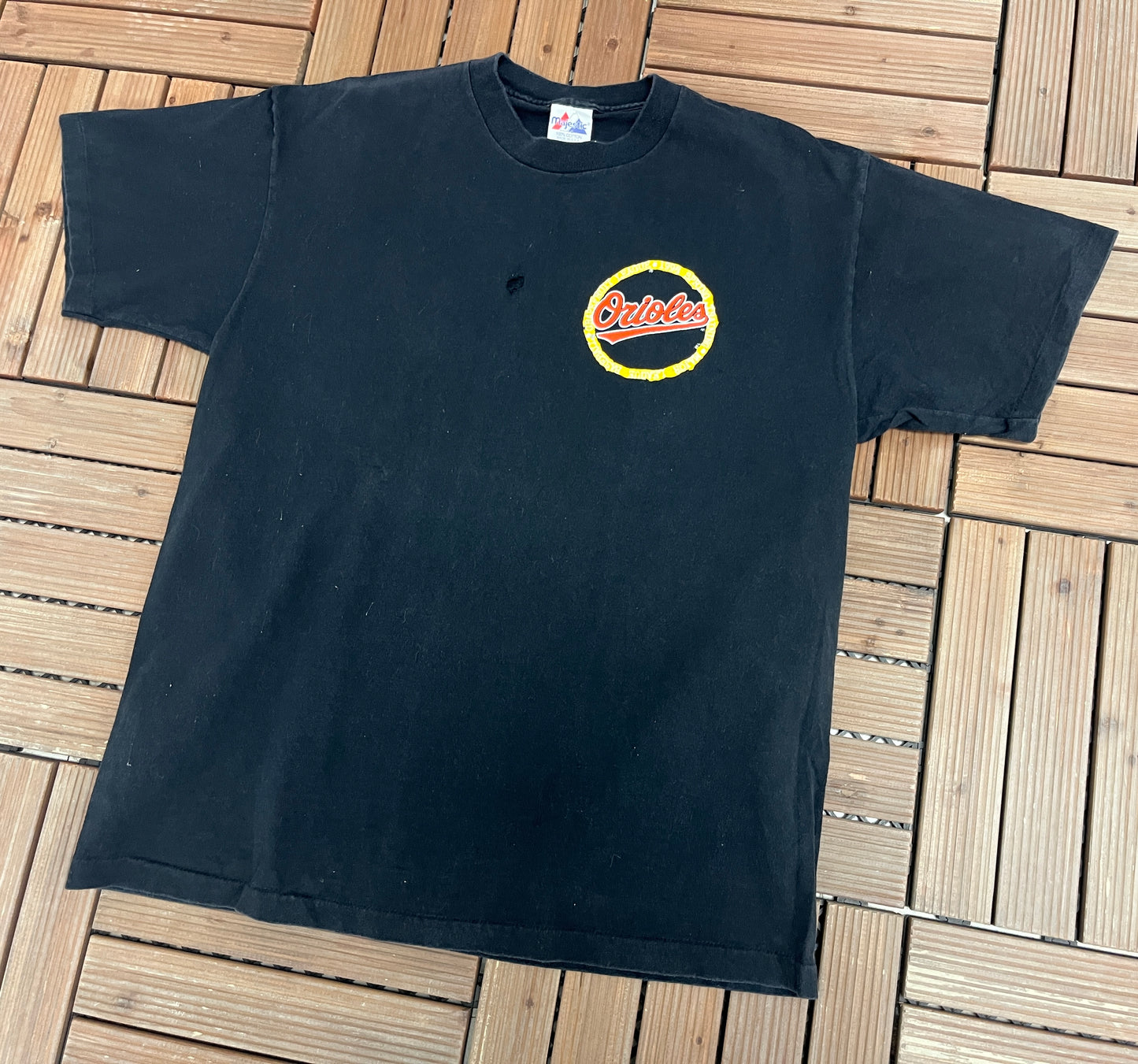 Baltimore Orioles Grapefruit League Spring Training Graphic Tee | Size XL | Vintage 1990s MLB Baseball Black T-Shirt |