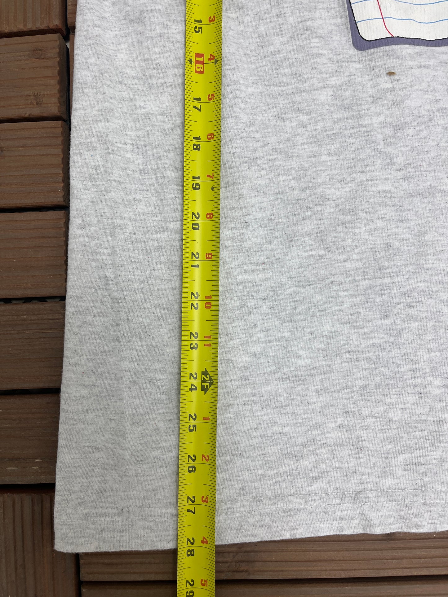 Please Don't Let This Woman Spend Any Money Graphic Tee | Size Large | Vintage 1990s Made in USA Funny Grey T-Shirt |