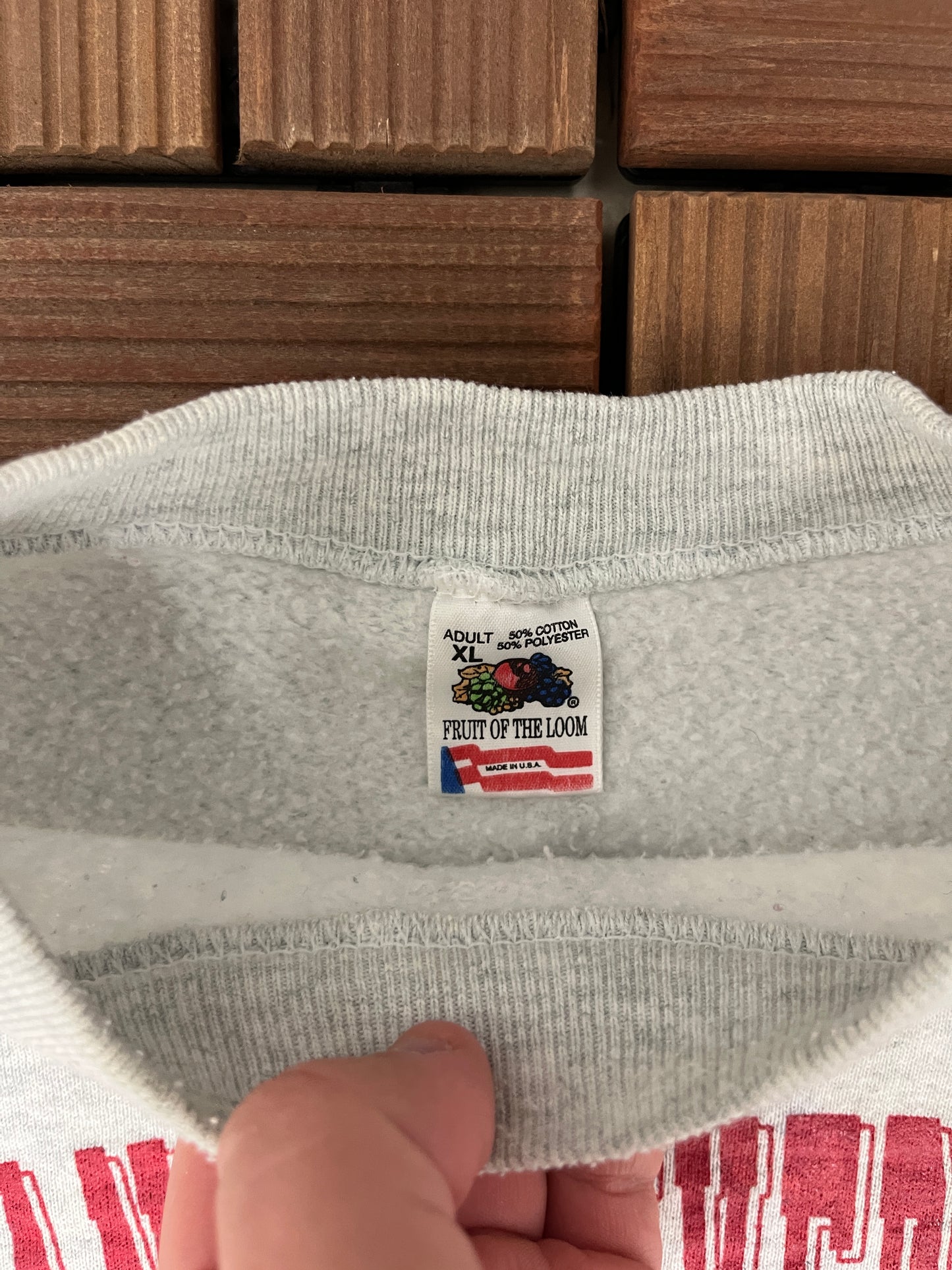 Indiana University of Pennsylvania Graphic Crewneck | Size X-Large | Vintage 1990s College Sports Grey Sweater |