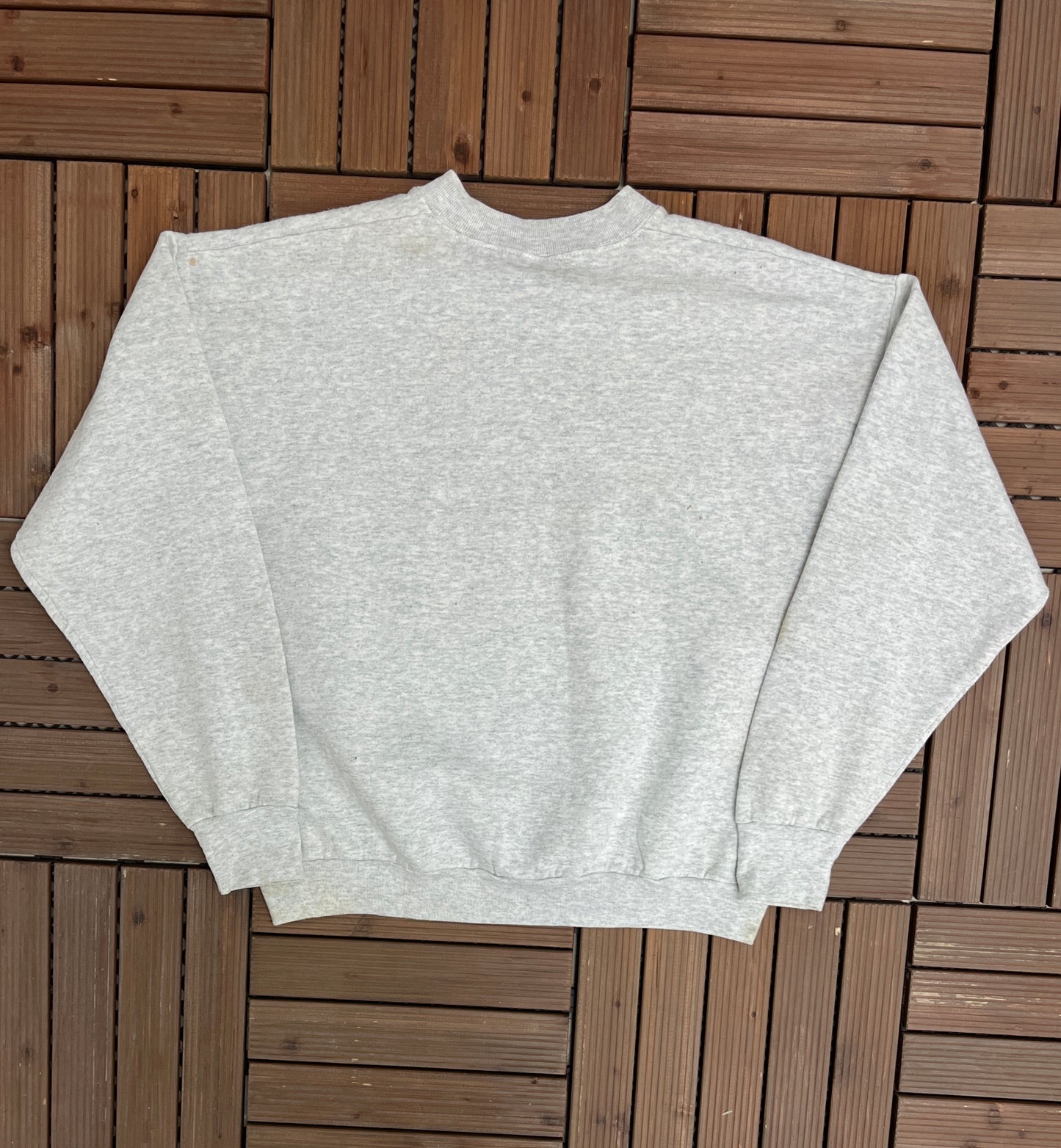 Indiana University of Pennsylvania Graphic Crewneck | Size X-Large | Vintage 1990s College Sports Grey Sweater |