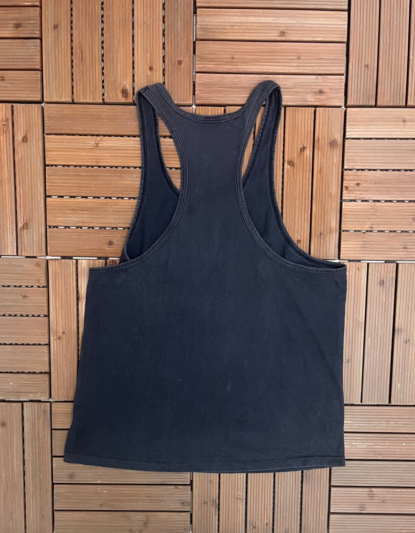 Pro Sport Equipment Graphic Tee | Size X-Large | Vintage 1990s Made in USA Blue Tank Top T-Shirt |