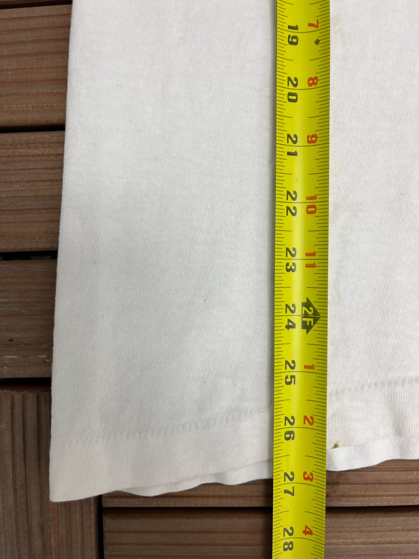 The Beatles Let It Be Graphic Tee | Size Large | Vintage 1990s Single Stitch Rock Band Music White T-Shirt |