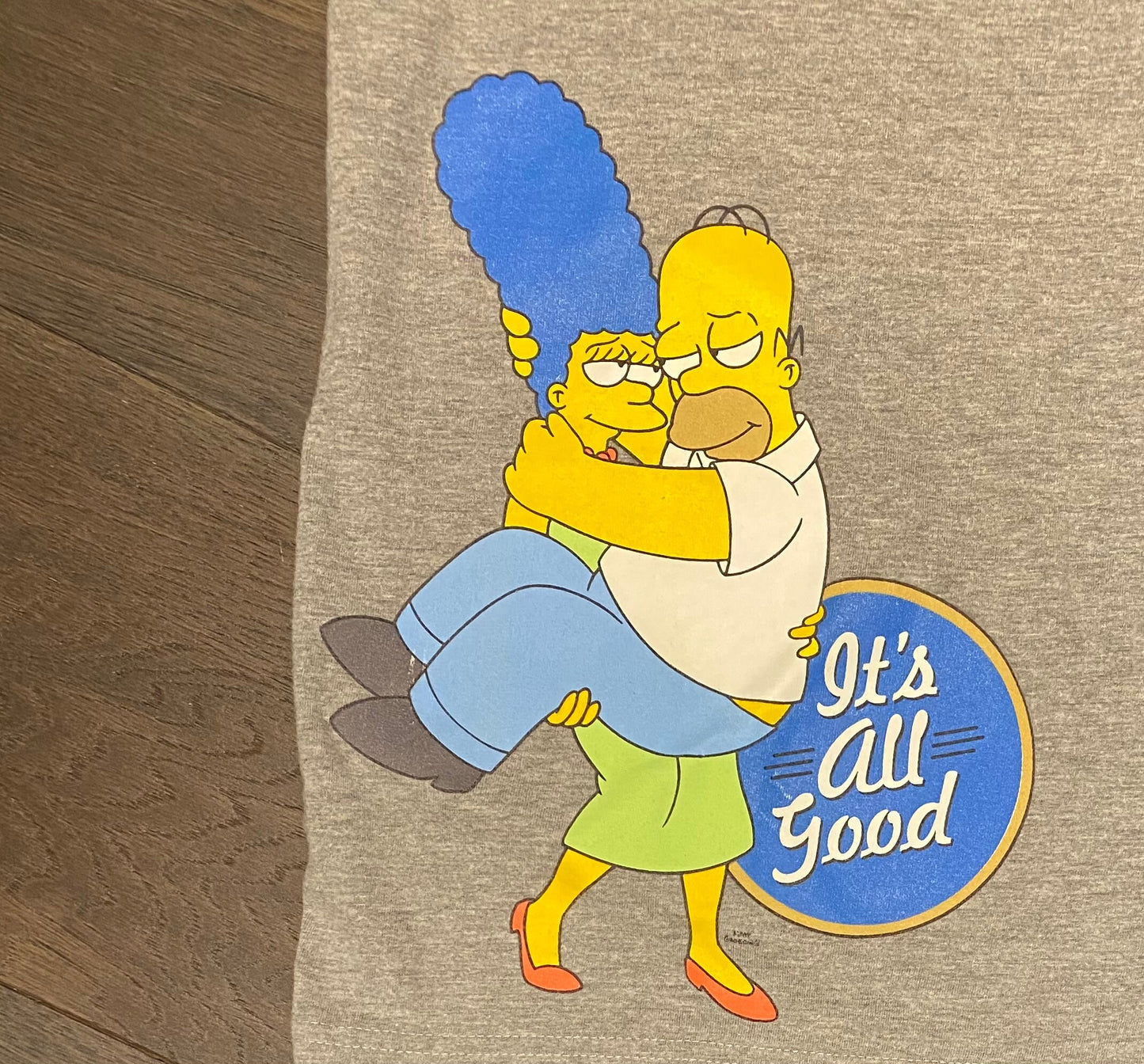 The Simpsons It's All Good Graphic Tee | Size Medium | Vintage 2000s Animated Television Series | Marge & Homer | Free Shipping to USA |