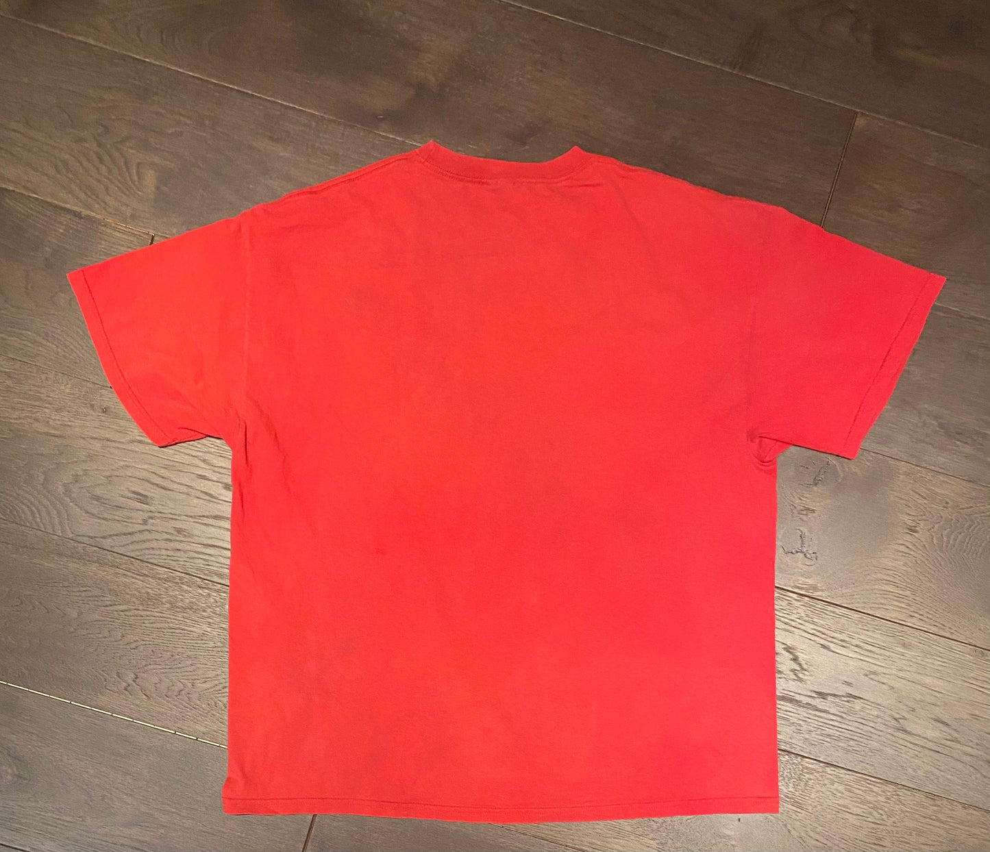 Perry Ellis America Embroidered Graphic Tee | Size XL | Vintage 1990s Branded Sportswear Red T-Shirt | Free Shipping to USA |